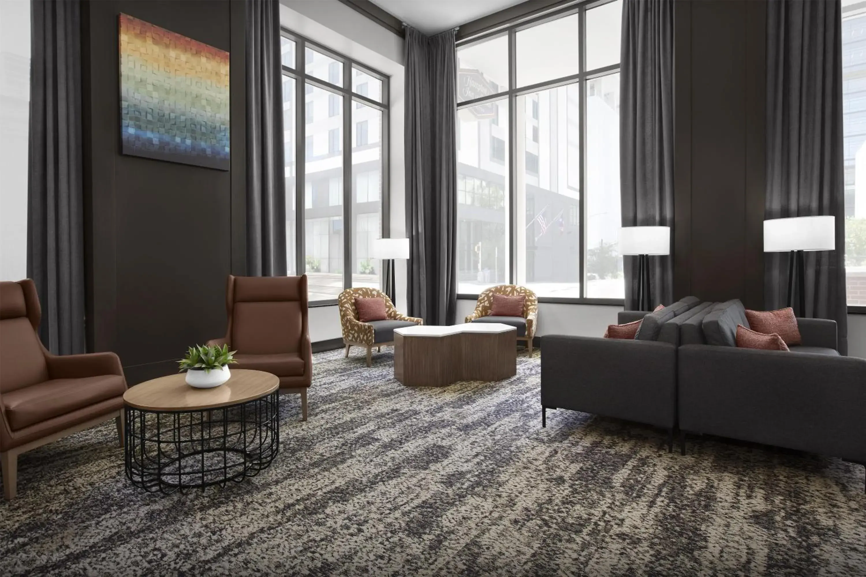 Lobby or reception in Hampton Inn and Suites Austin University Capitol Lobby or reception in Hampton Inn and Suites Austin University Capitol