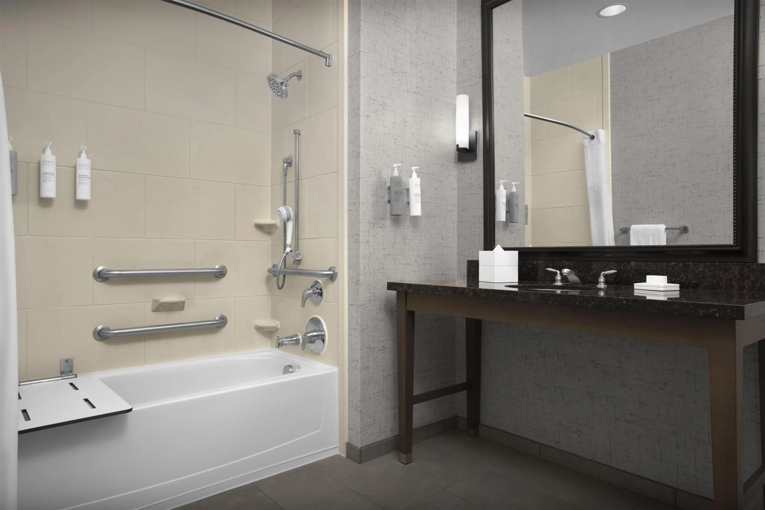 Bathroom in Hampton Inn and Suites Austin University Capitol