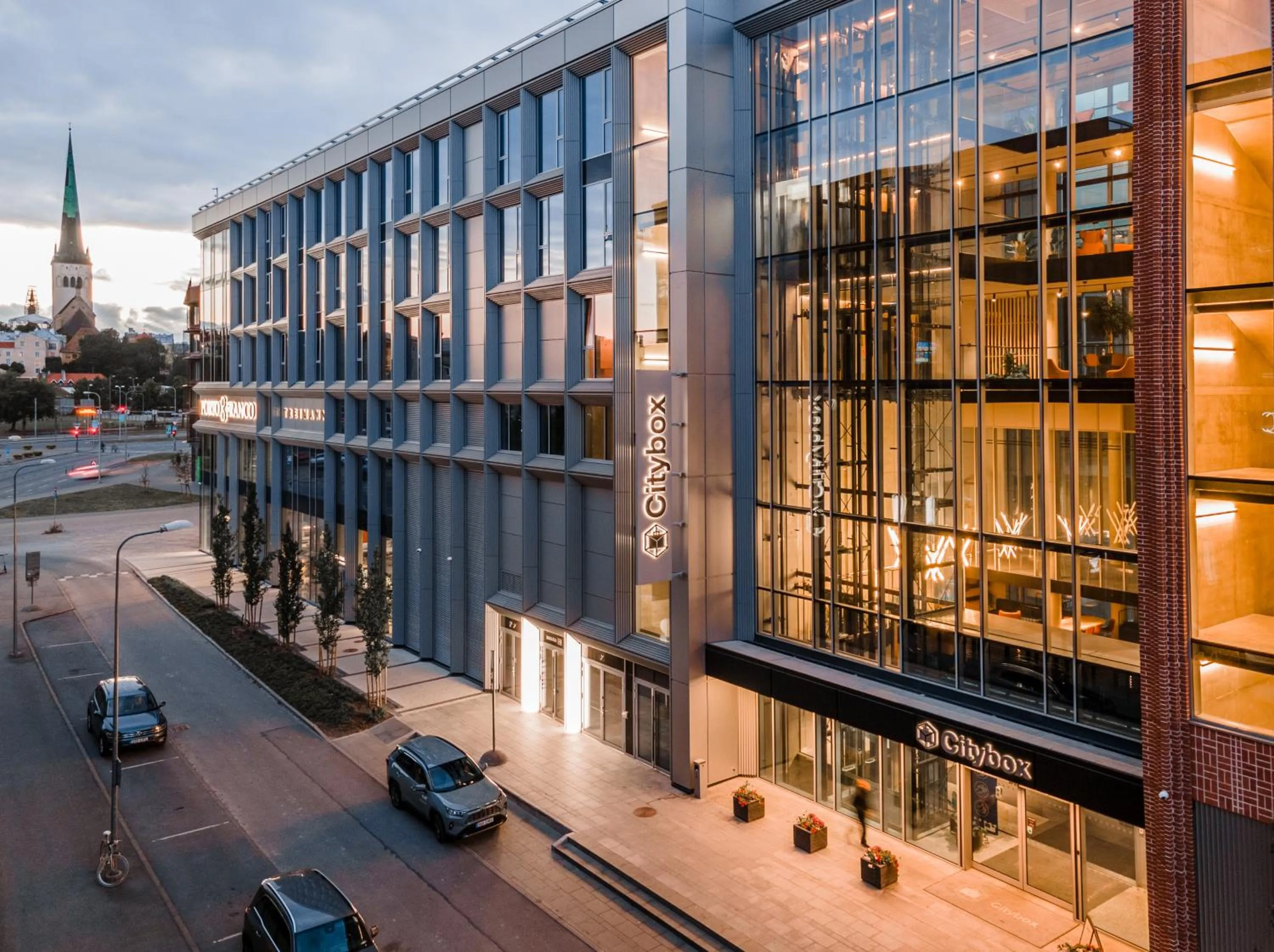 Facade/entrance in Citybox Tallinn City Center
