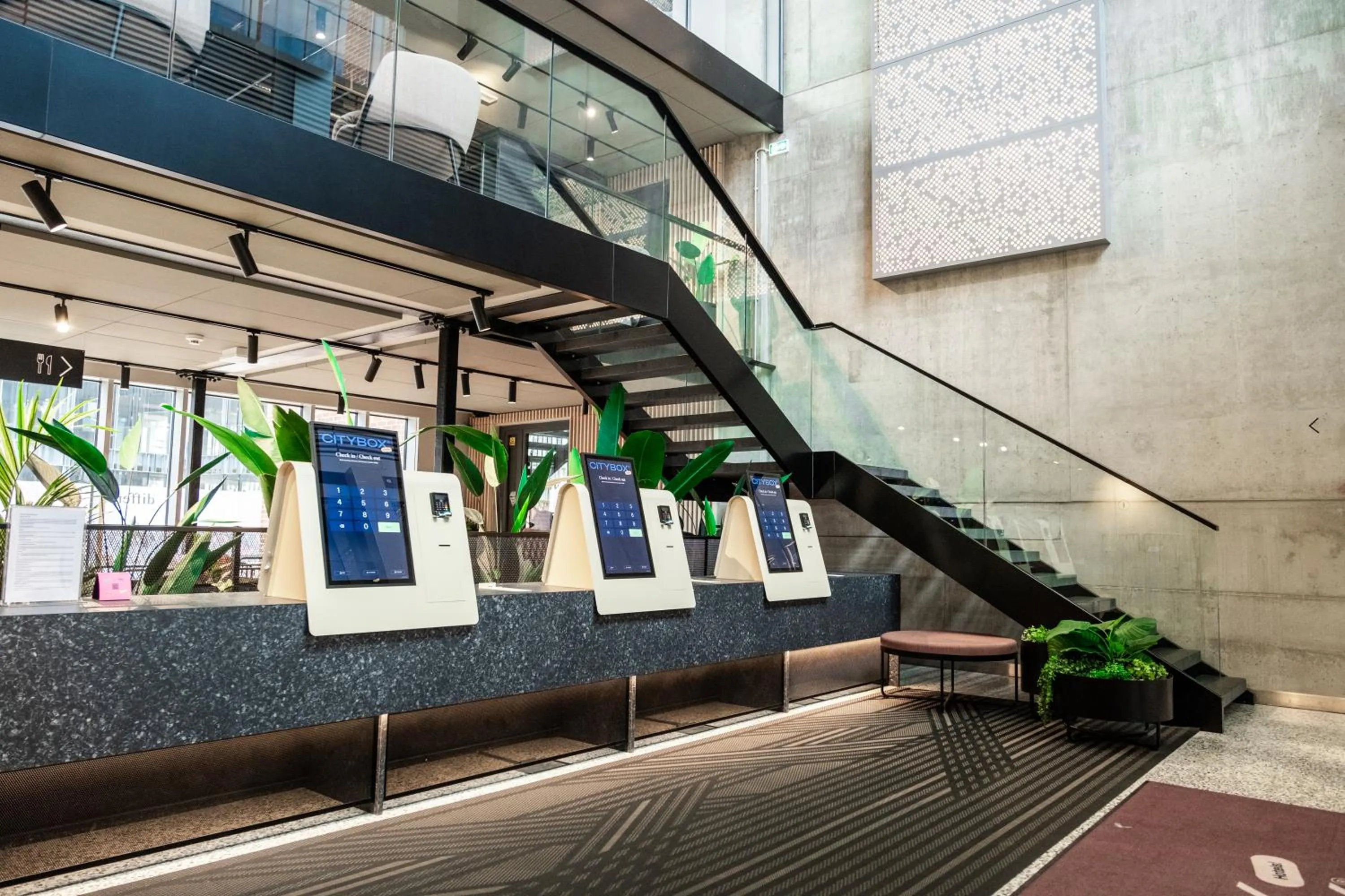 Lobby or reception in Citybox Tallinn City Center