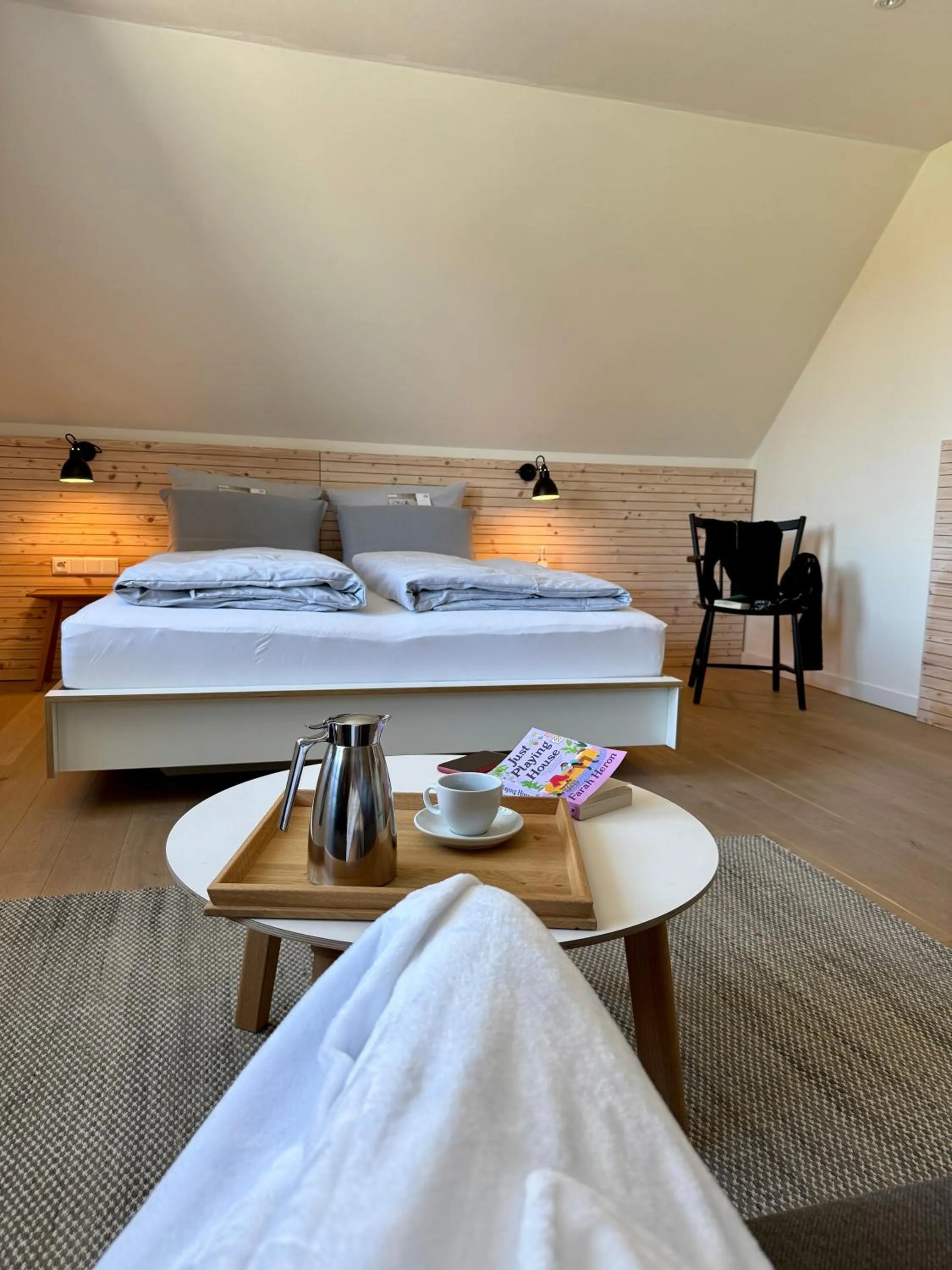 Photo of the whole room, Bed in Nordenholzer Hofhotel