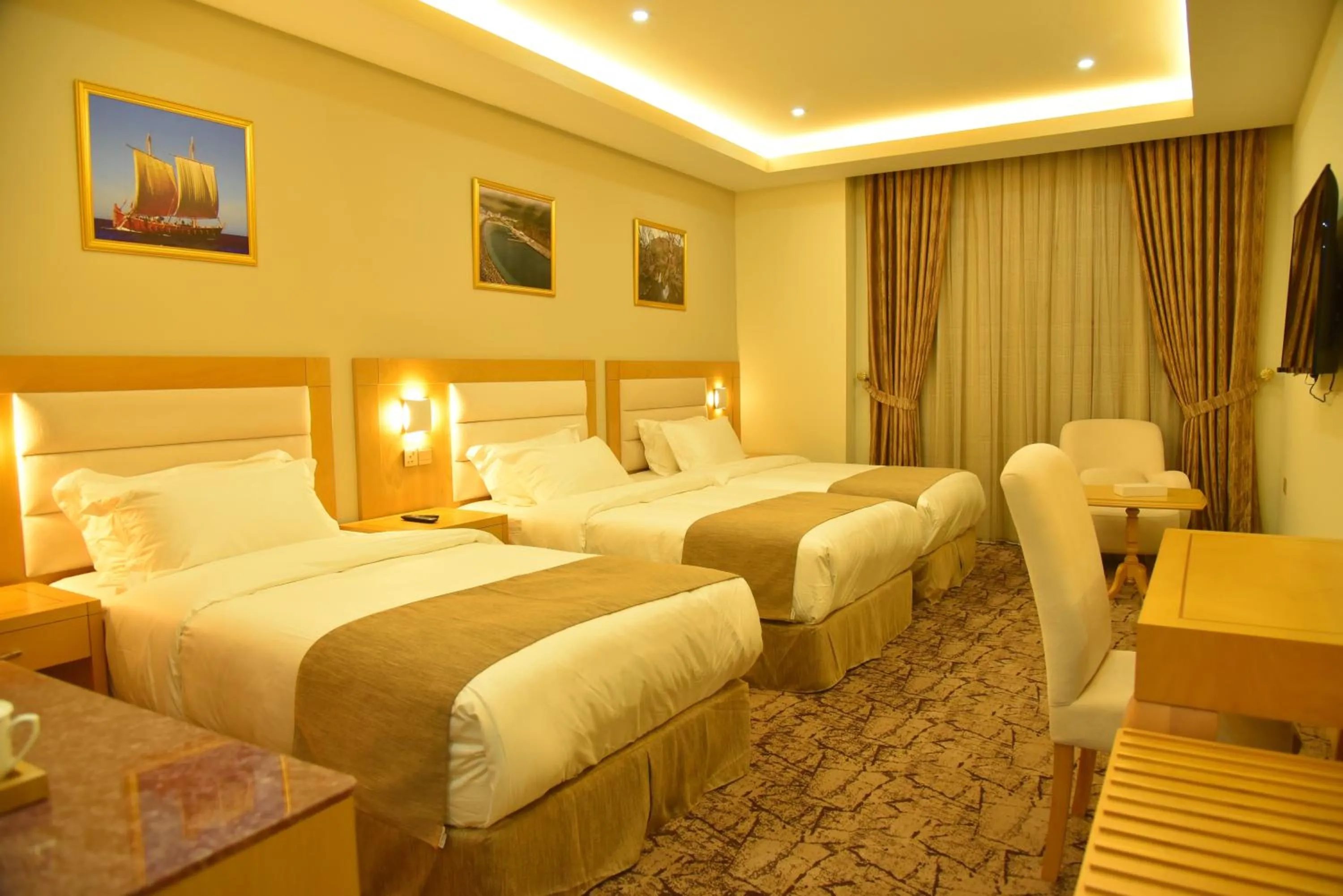Photo of the whole room, Bed in Muscat Plaza Hotel