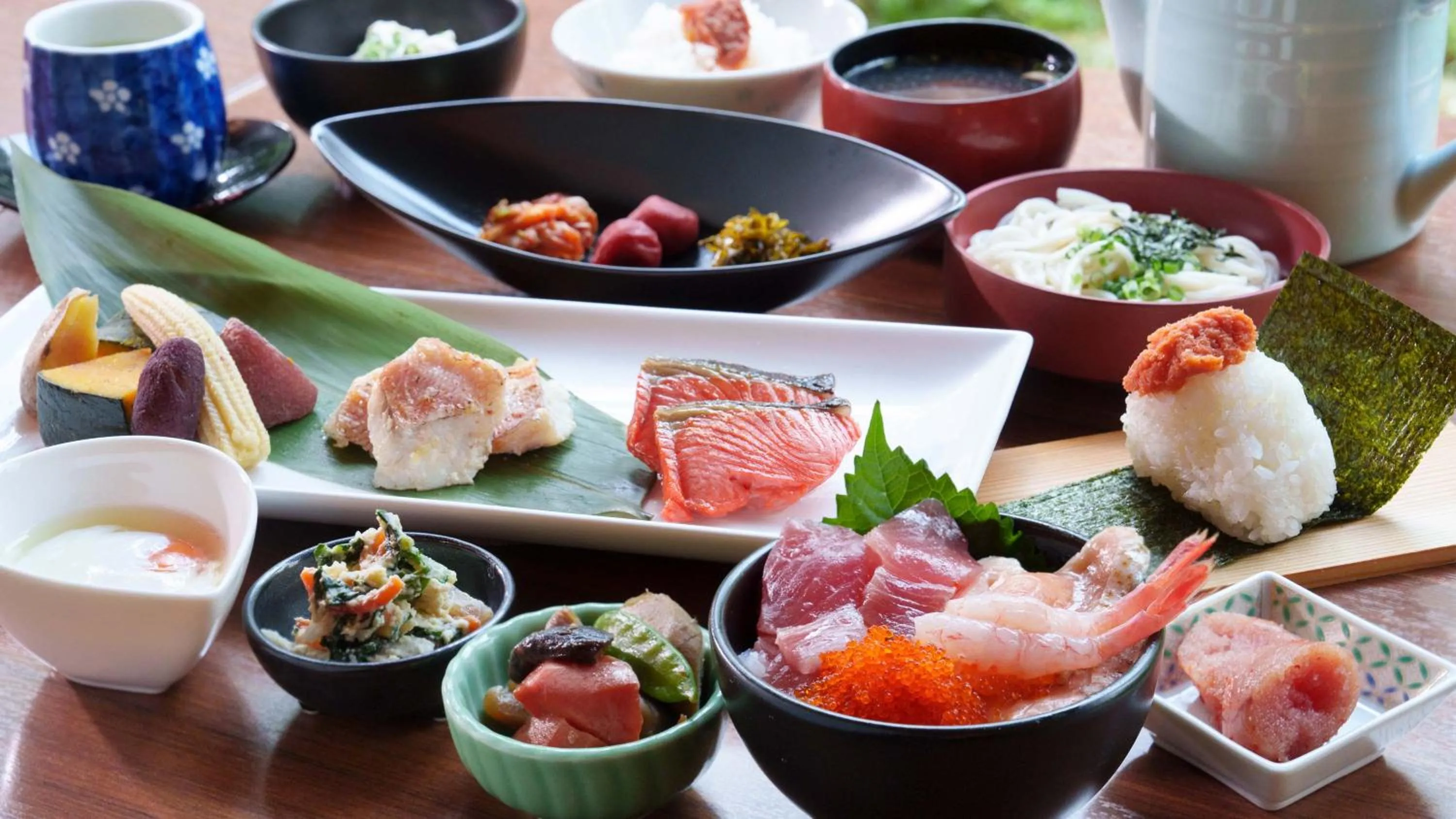 Buffet breakfast in Nishitetsu Grand Hotel