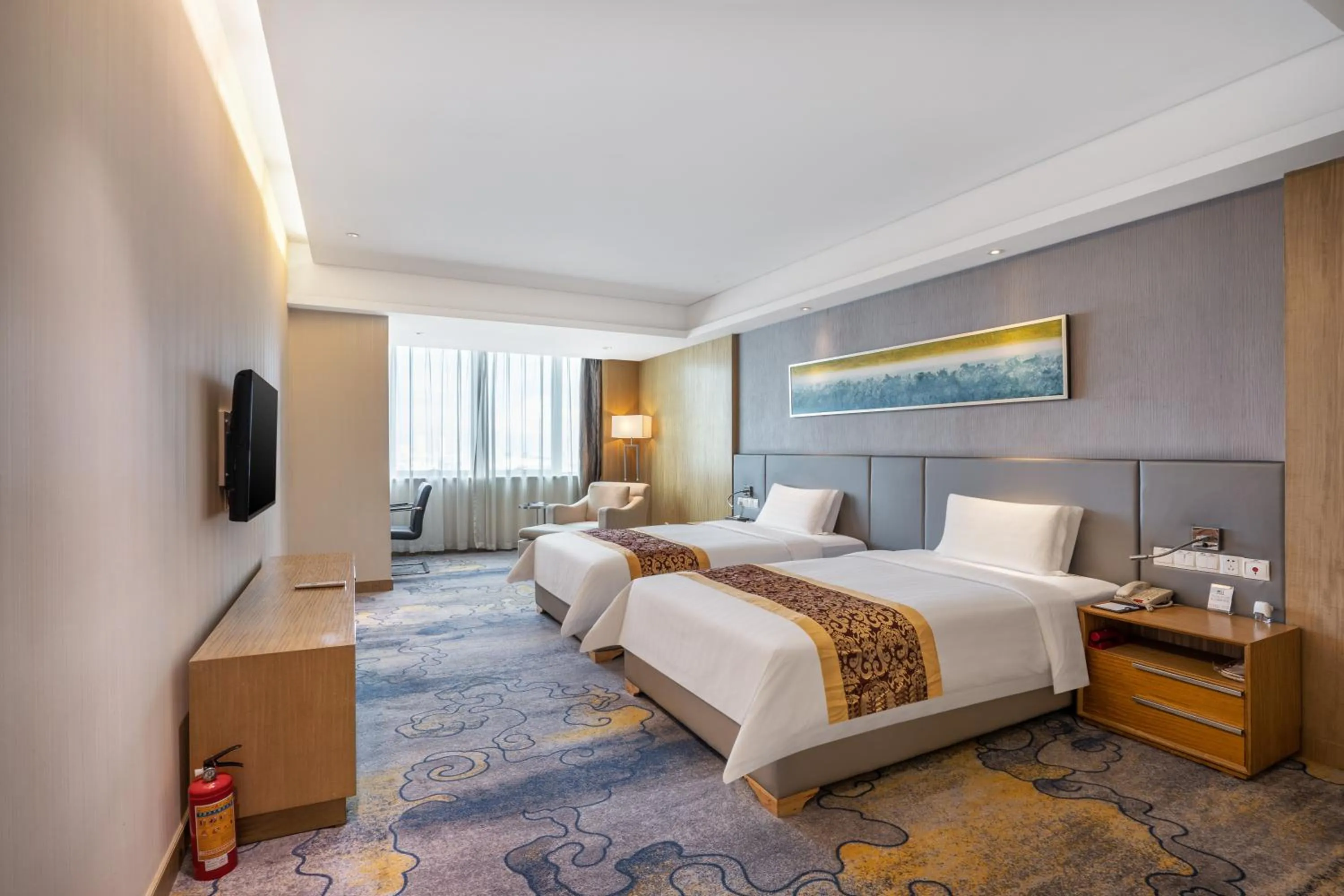 Bedroom, Bed in Pearl River International Hotel（International Textile City）
