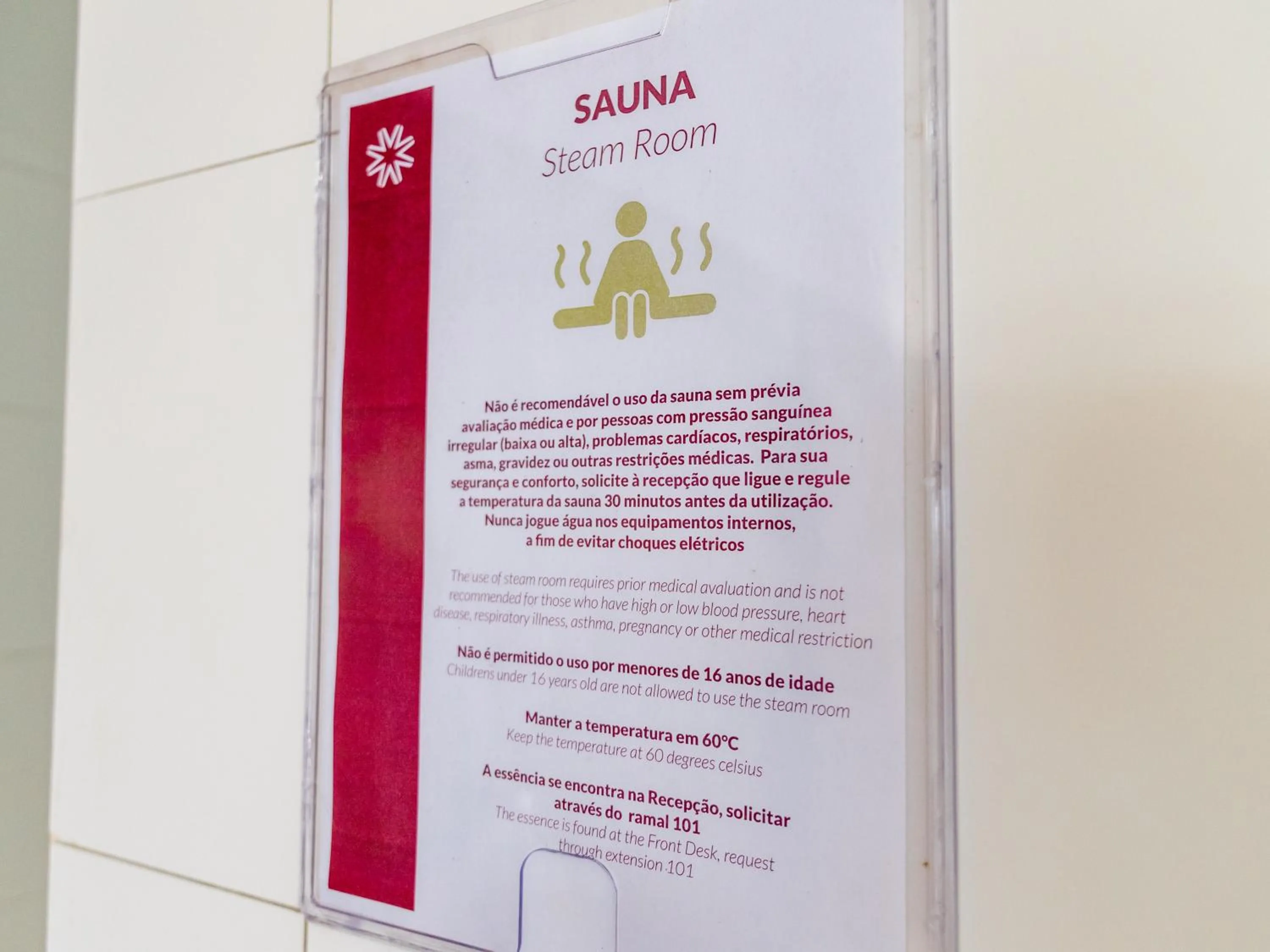 Sauna in Vivence Suítes Hotel Palmas