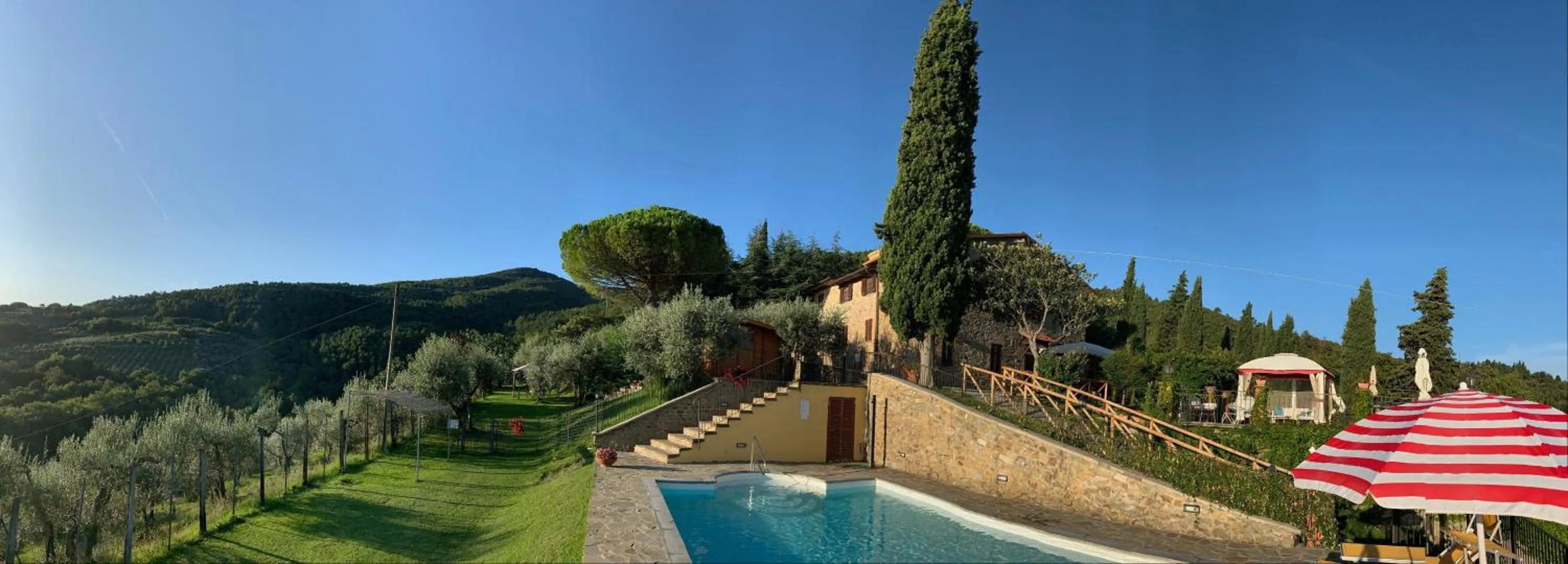 Pool view in Casa di Sasso