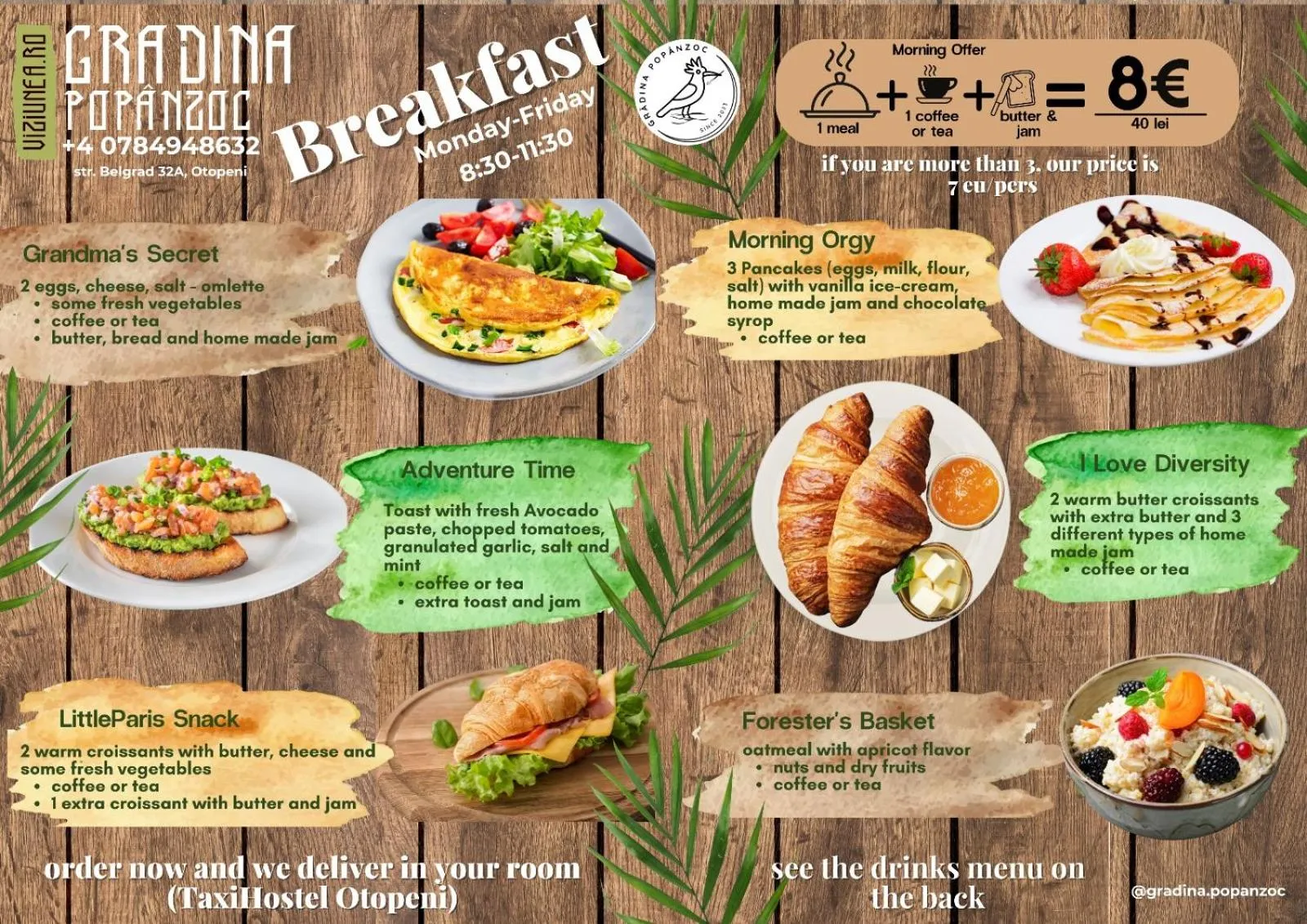 Breakfast in Taxi Hostel