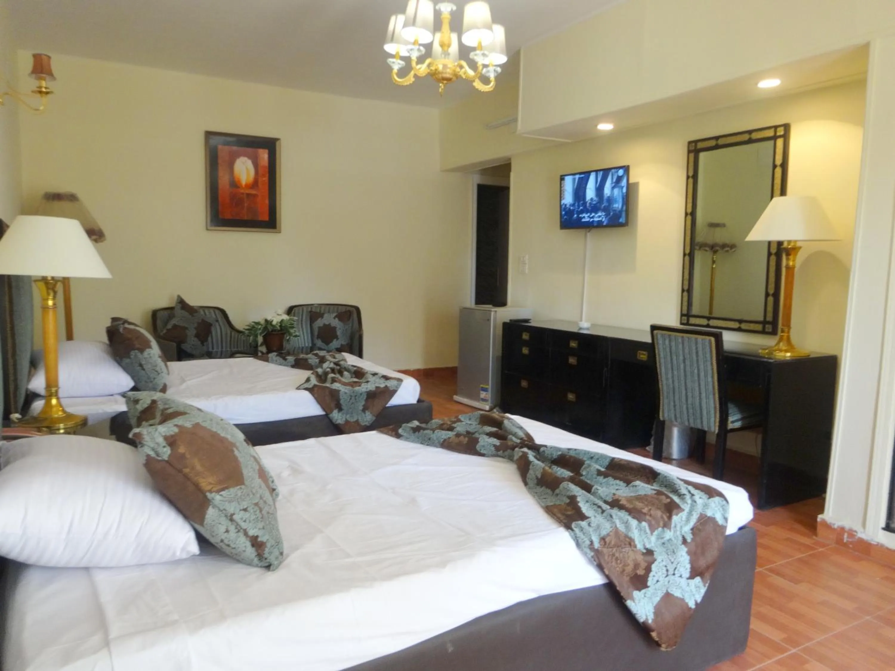 Bed in Indiana Hotel