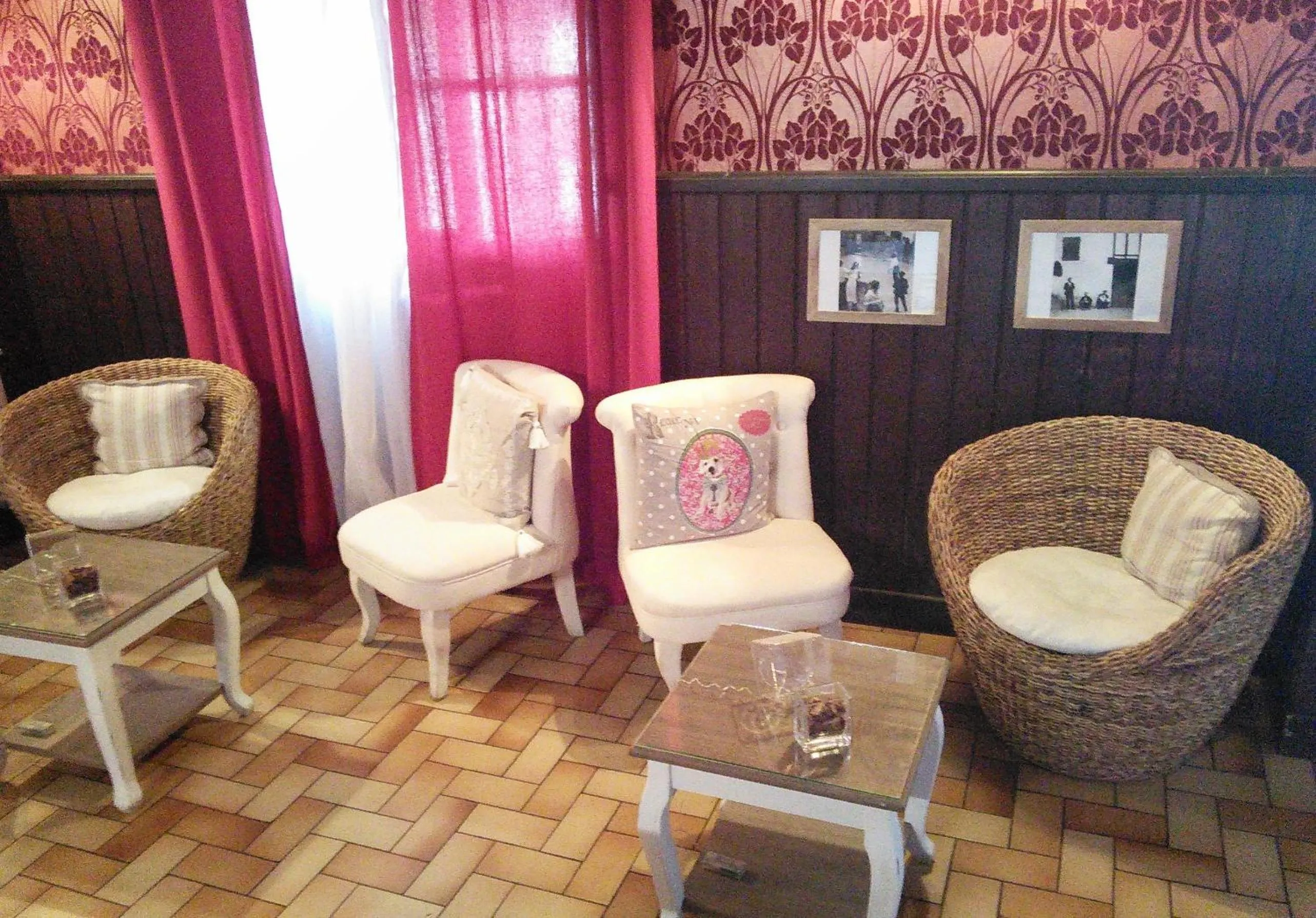 Communal lounge/ TV room in Hôtel Camou