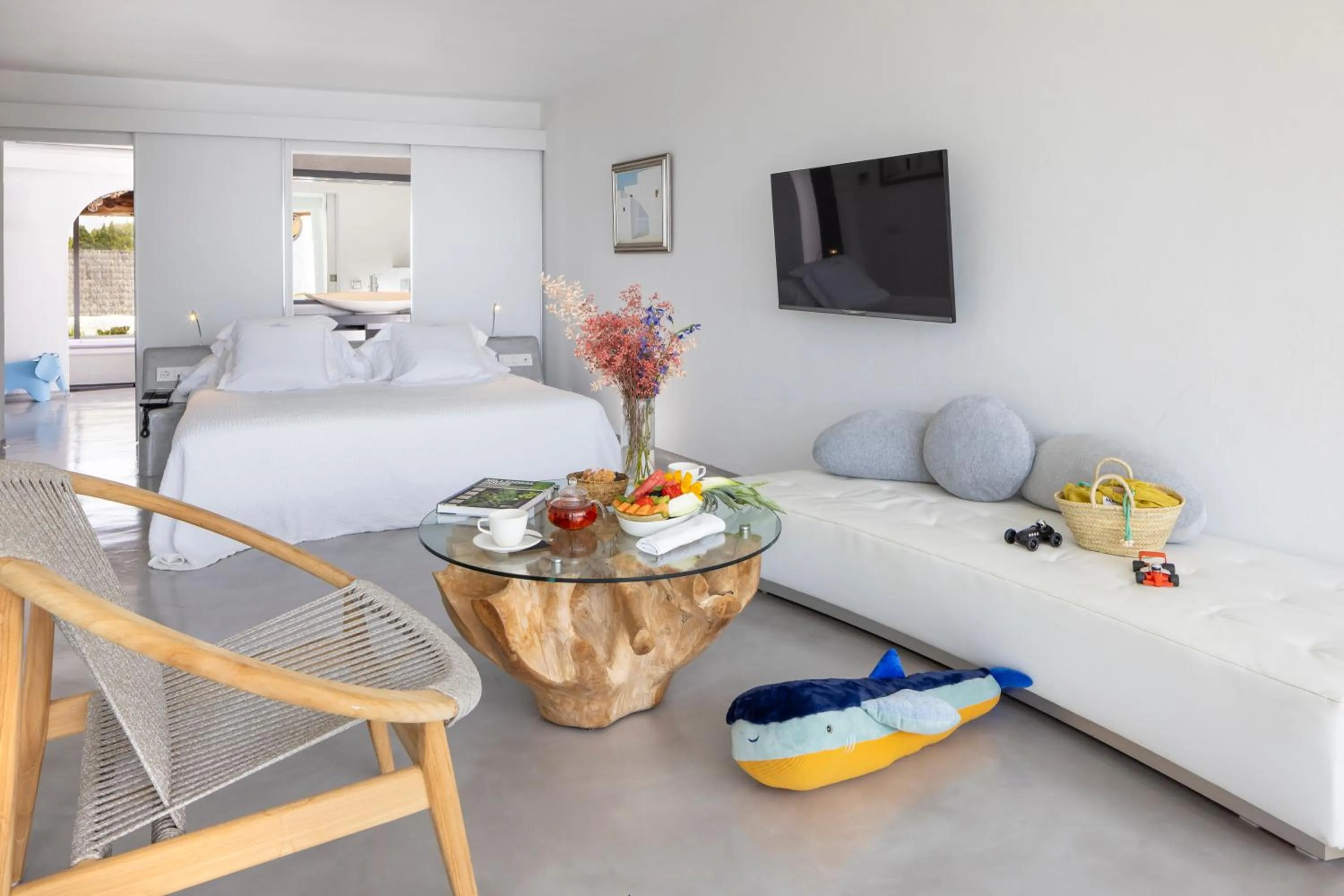 Bed in Hacienda Na Xamena, Ibiza