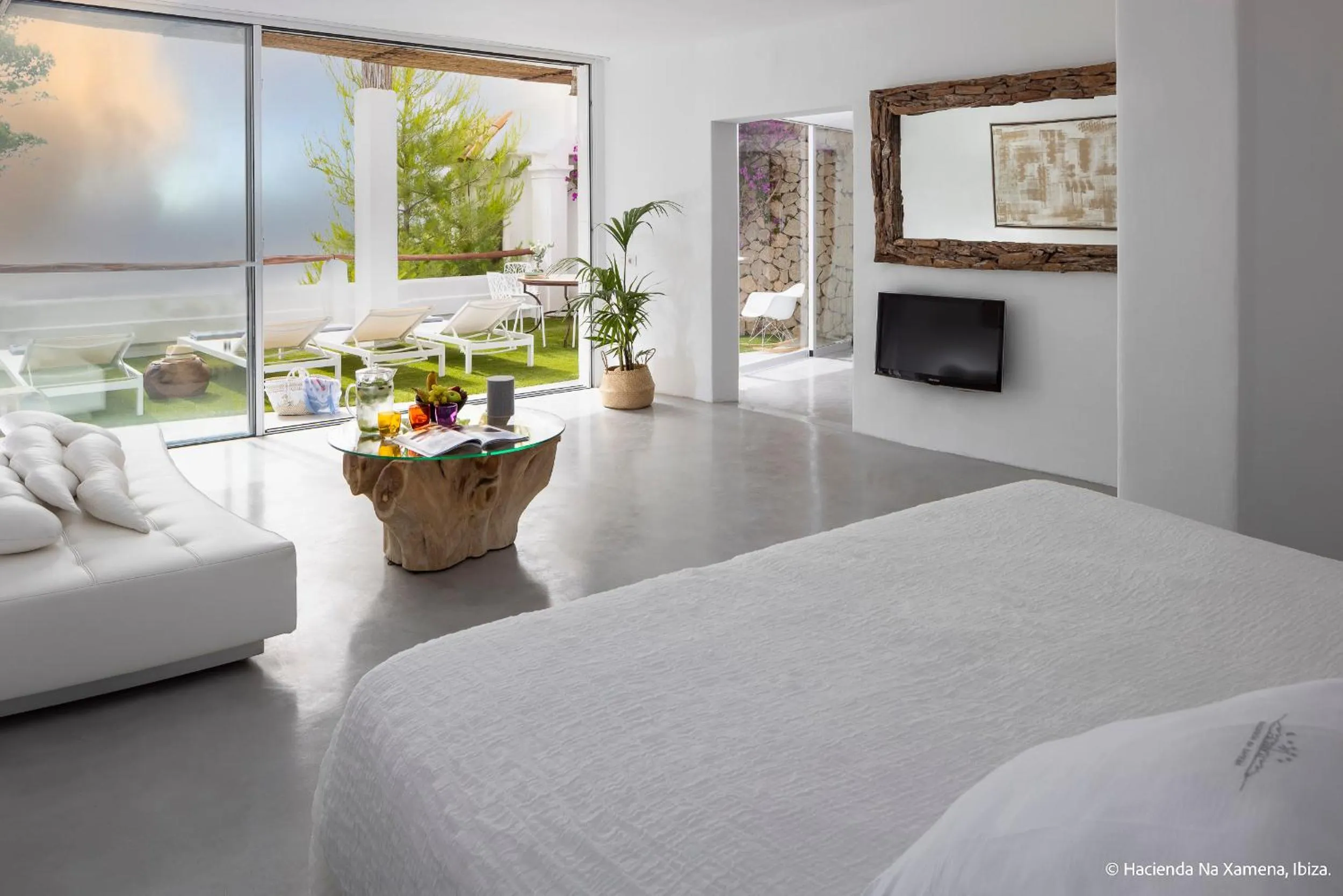 Bed in Hacienda Na Xamena, Ibiza