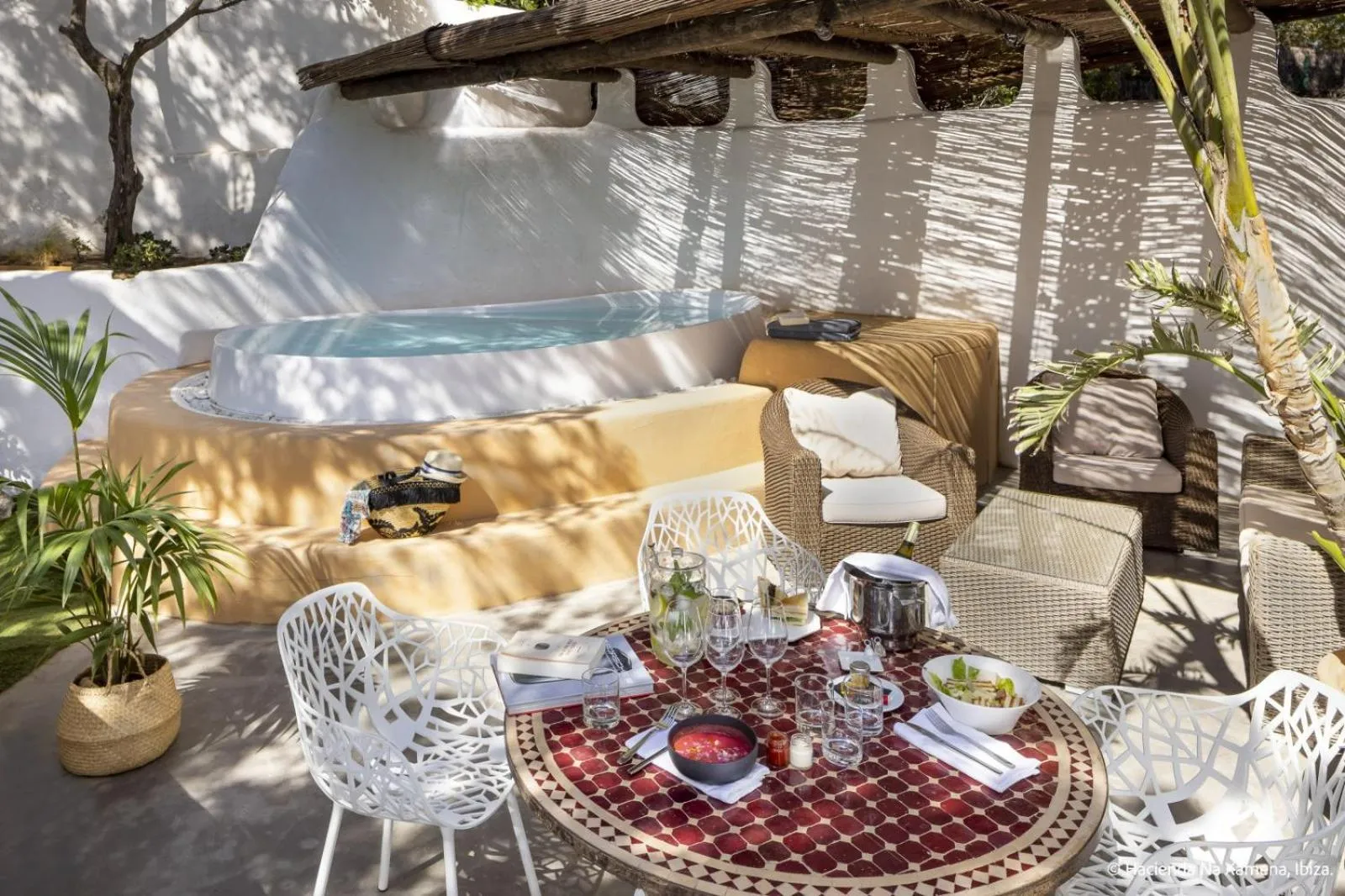 Garden in Hacienda Na Xamena, Ibiza