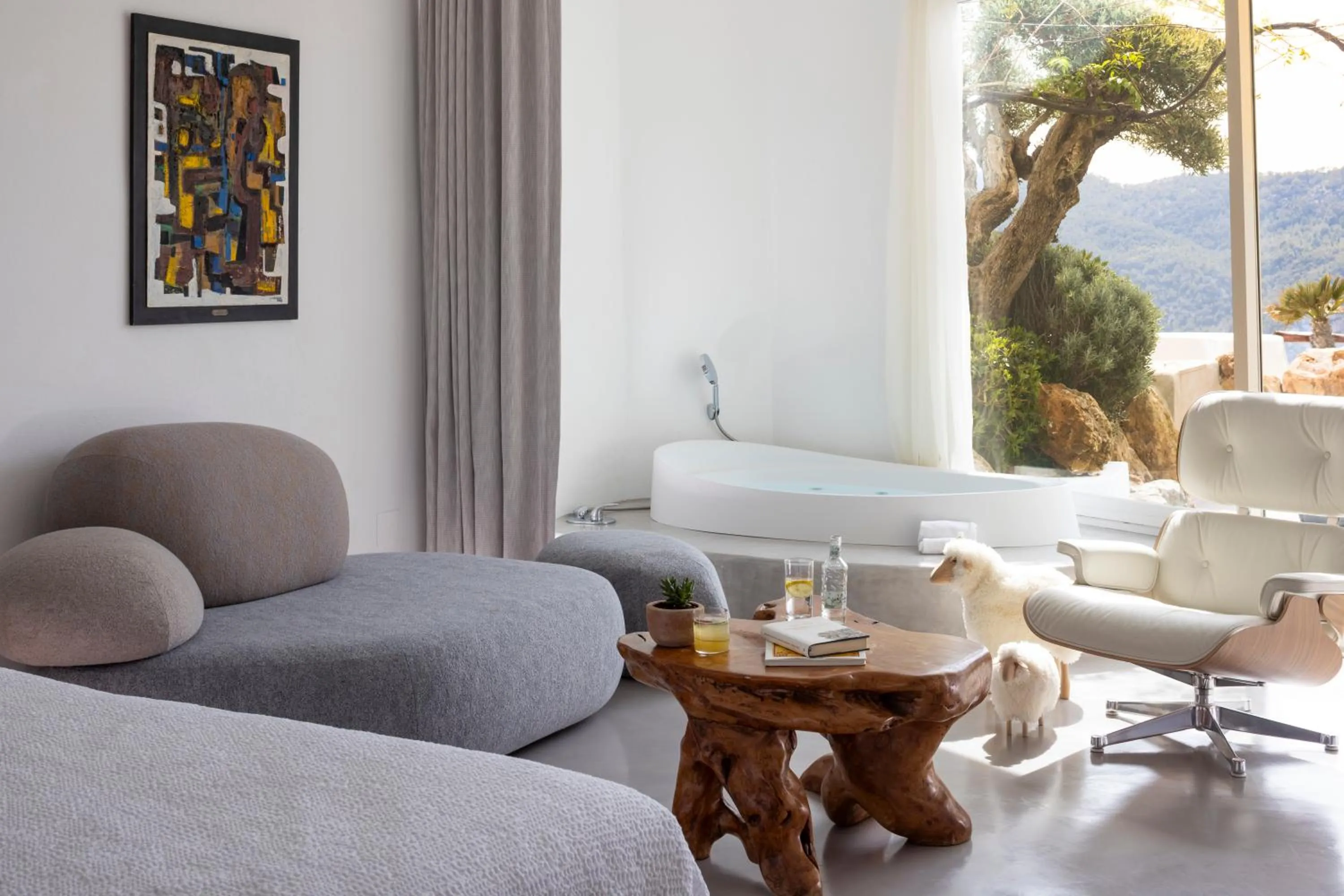 Living room in Hacienda Na Xamena, Ibiza