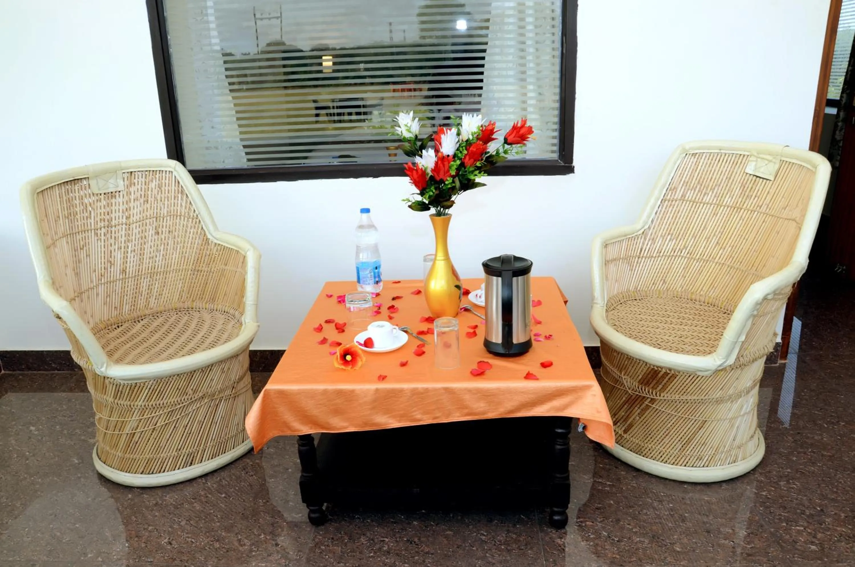 Seating area in Motibagh Resort