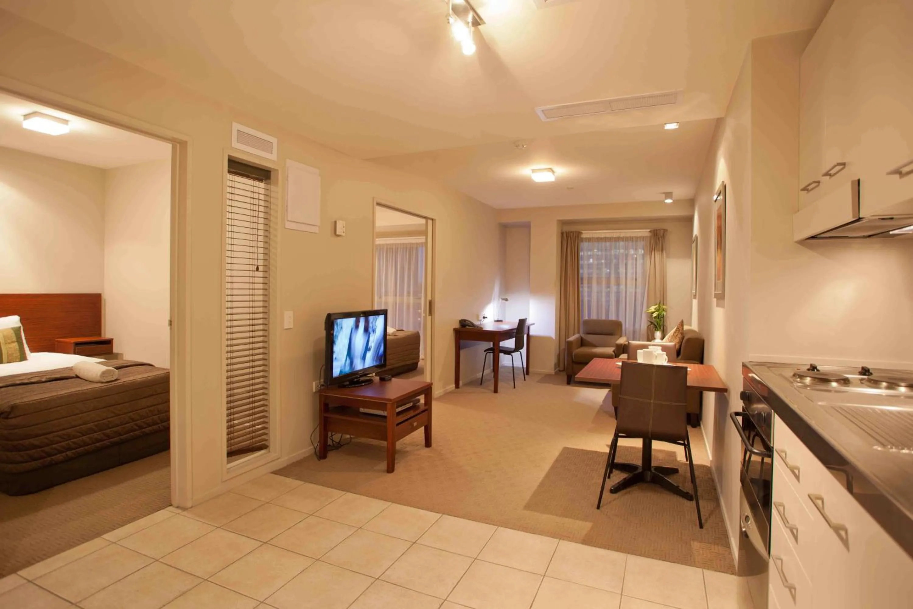 Living room, Bed in VR Auckland City