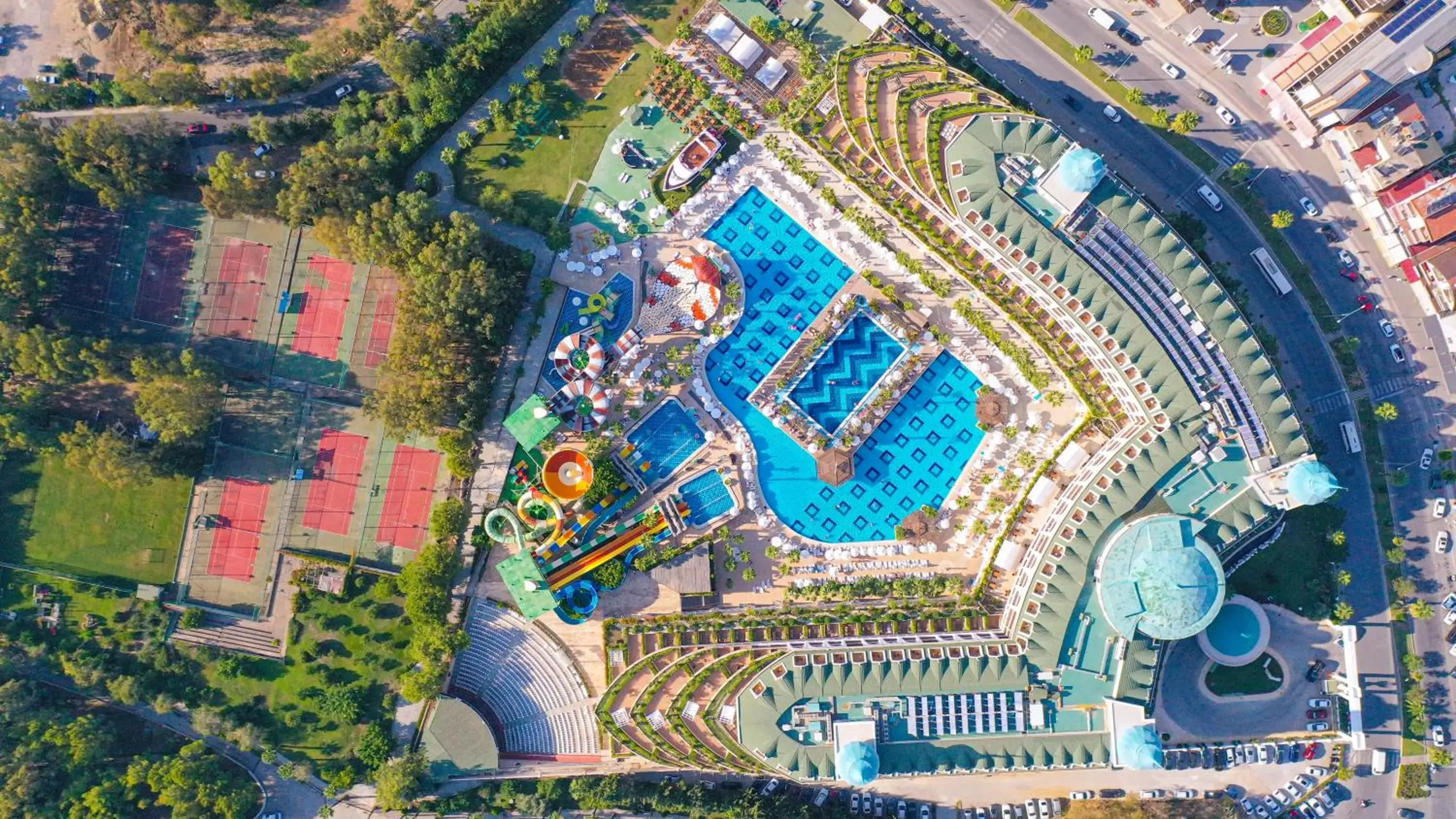 Bird's eye view in Crystal Sunset Luxury Resort & Spa - Ultimate All Inclusive Bird's eye view in Crystal Sunset Luxury Resort & Spa - Ultimate All Inclusive