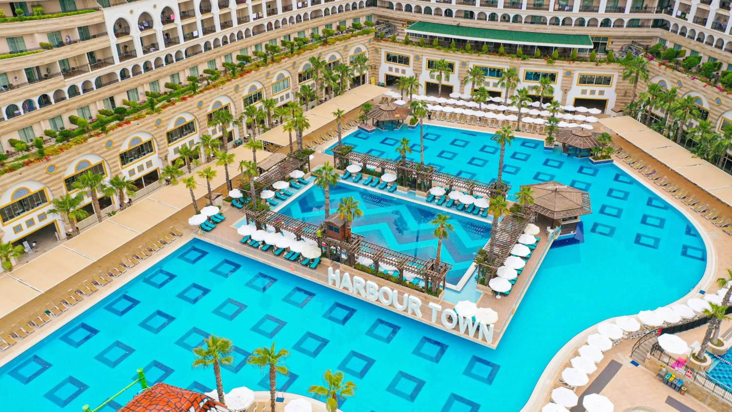 Swimming pool in Crystal Sunset Luxury Resort & Spa - Ultimate All Inclusive Swimming pool in Crystal Sunset Luxury Resort & Spa - Ultimate All Inclusive