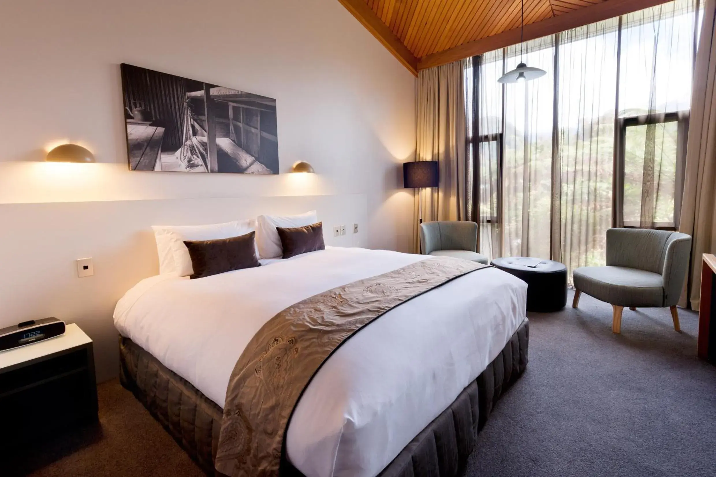 Bed in Scenic Hotel Franz Josef Glacier Bed in Scenic Hotel Franz Josef Glacier