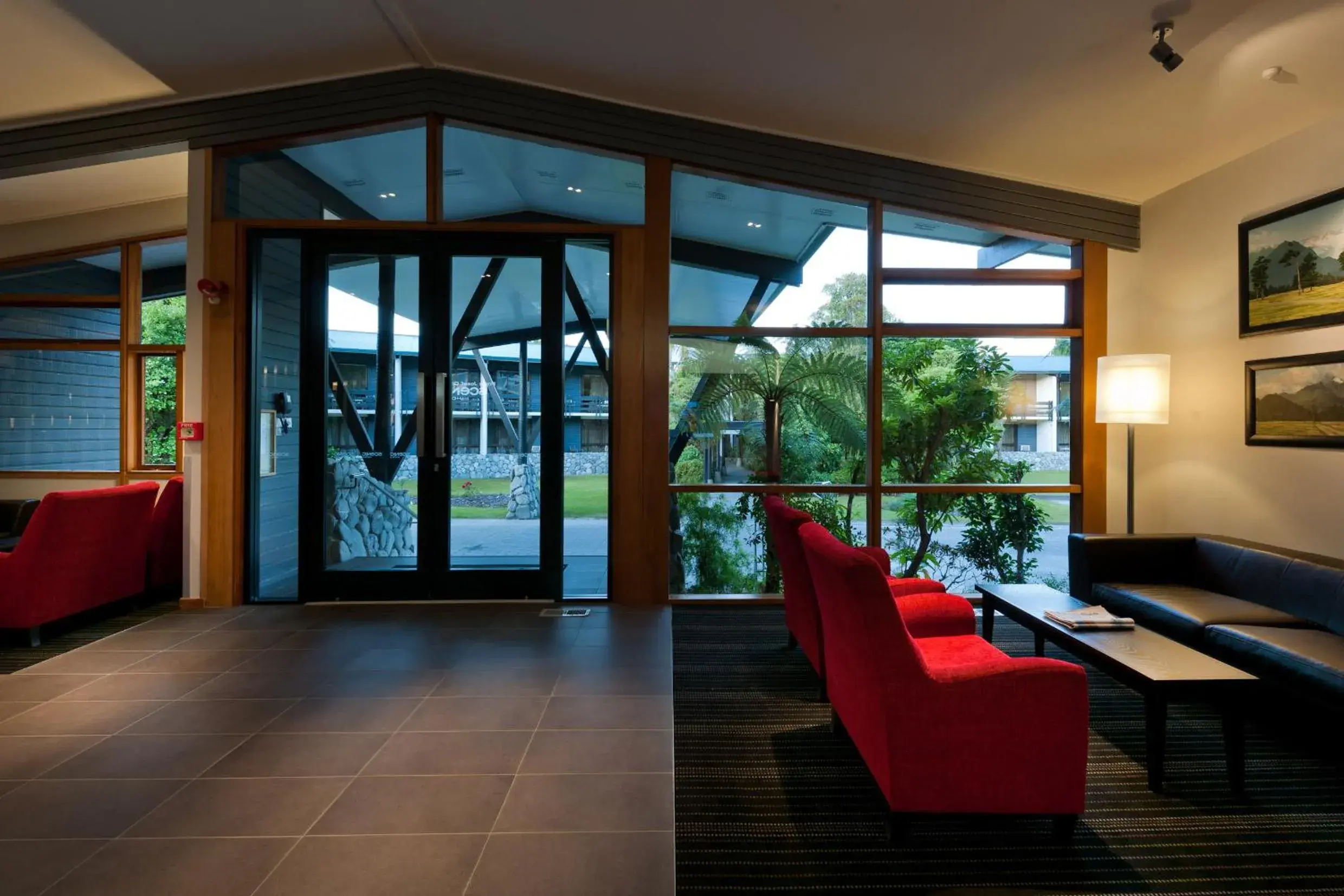 Lobby or reception in Scenic Hotel Franz Josef Glacier Lobby or reception in Scenic Hotel Franz Josef Glacier