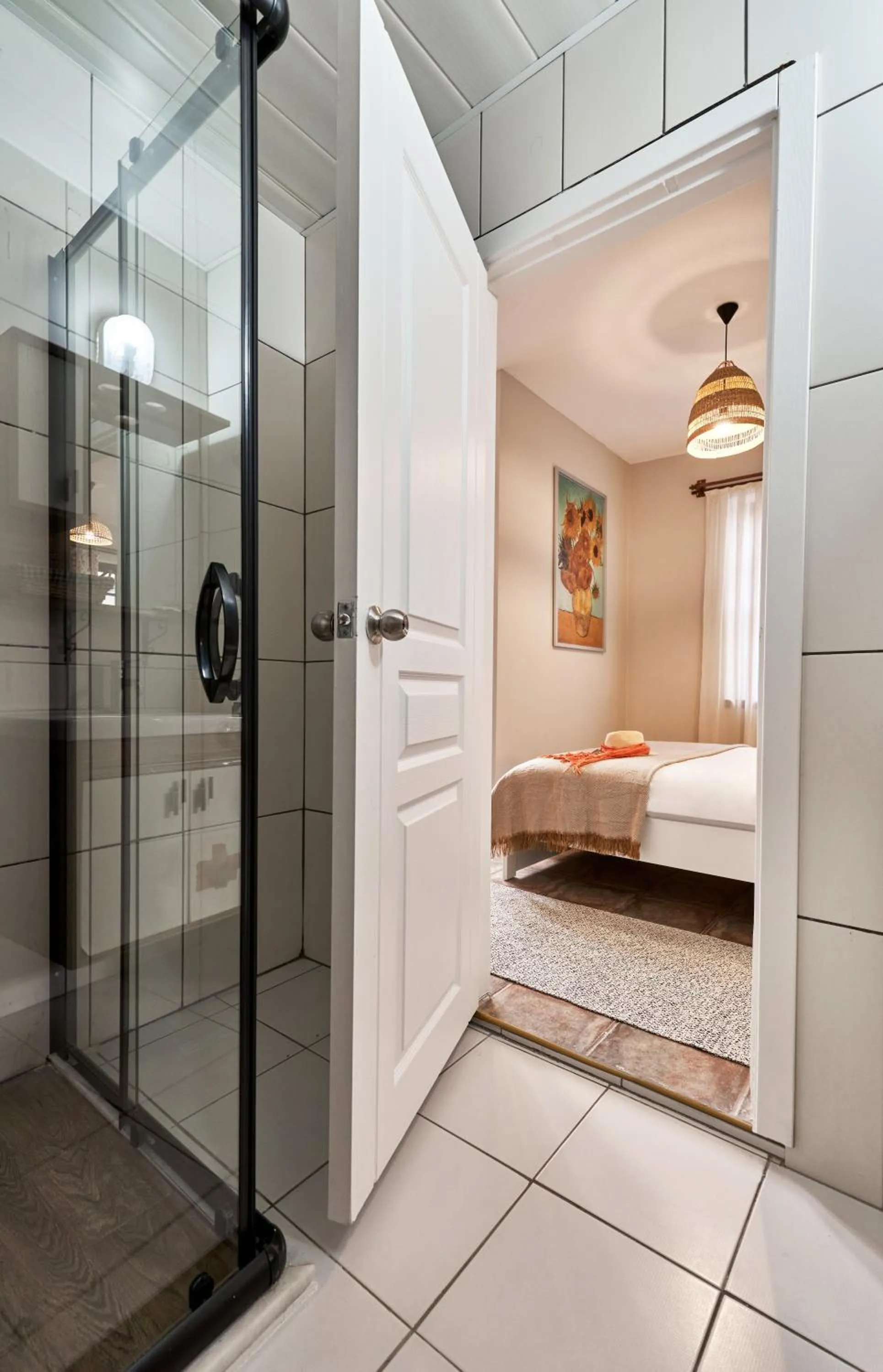 Shower, Bed in Cicerone Apart