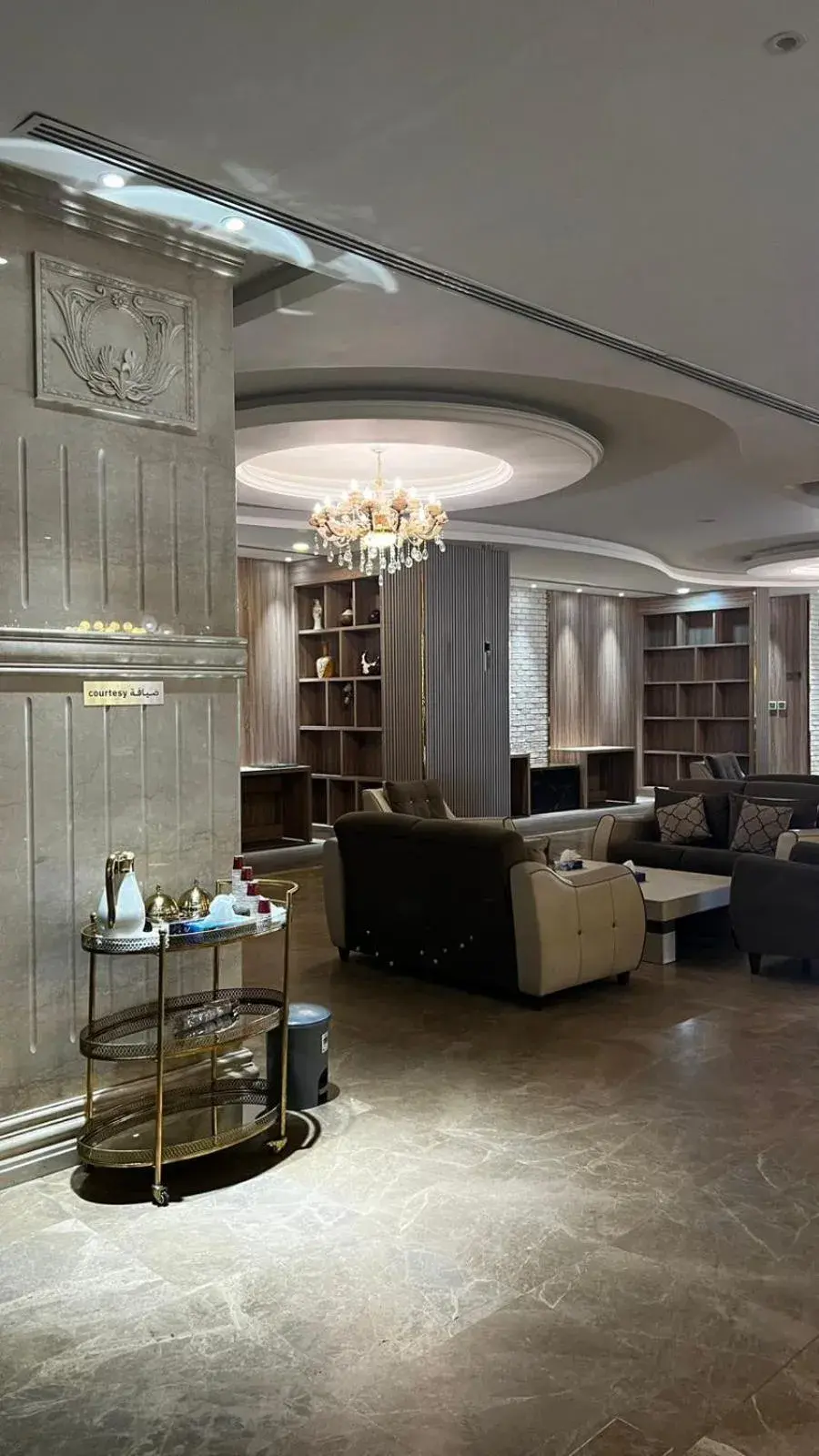 Lobby or reception in Grandeur East فخامة الشرق للشقق المخدومة Lobby or reception in Grandeur East فخامة الشرق للشقق المخدومة