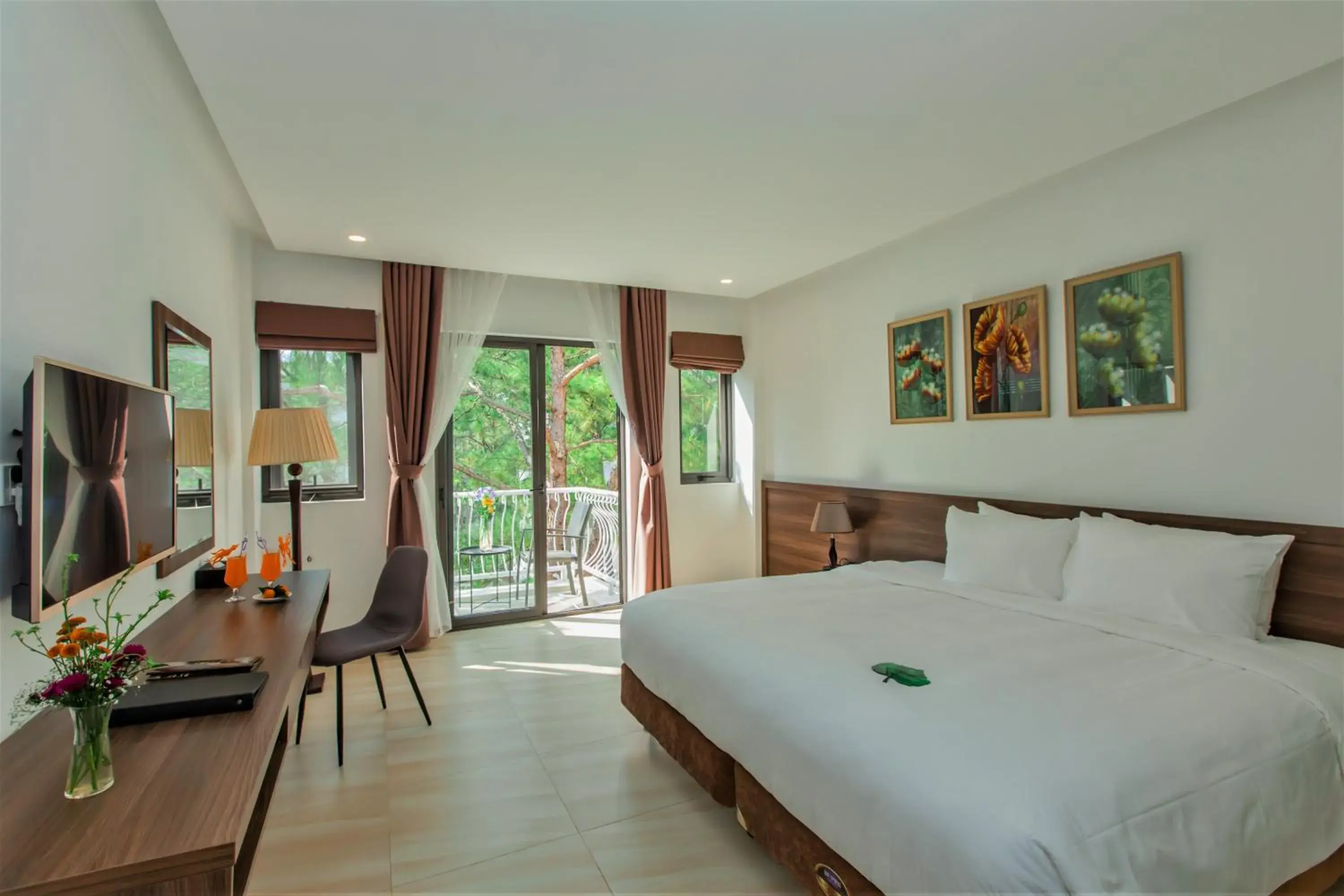 Decorative detail, Bed in CEREJA Hotel & Resort Dalat Decorative detail, Bed in CEREJA Hotel & Resort Dalat