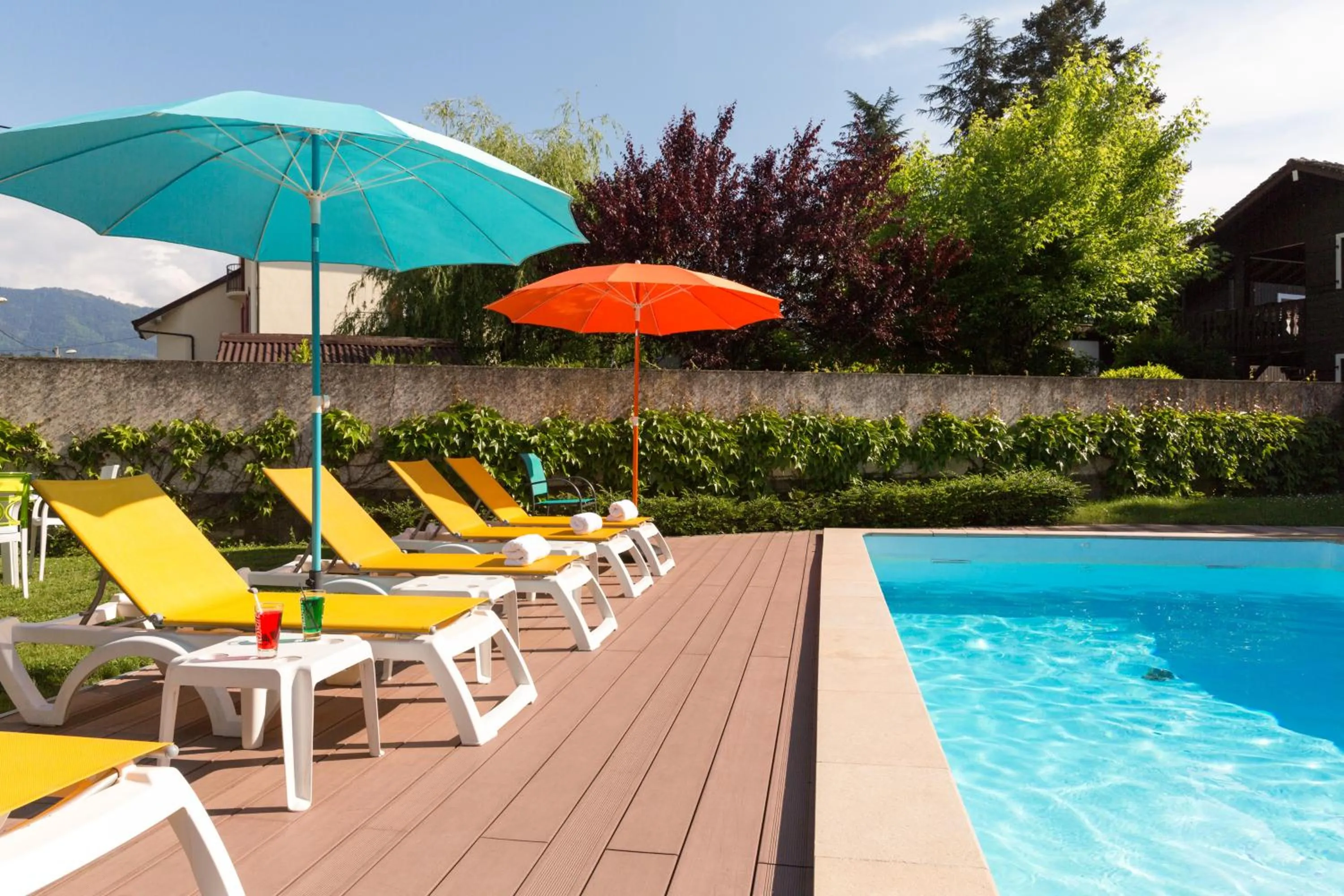 Swimming pool in HOTEL LES MARRONNIERS