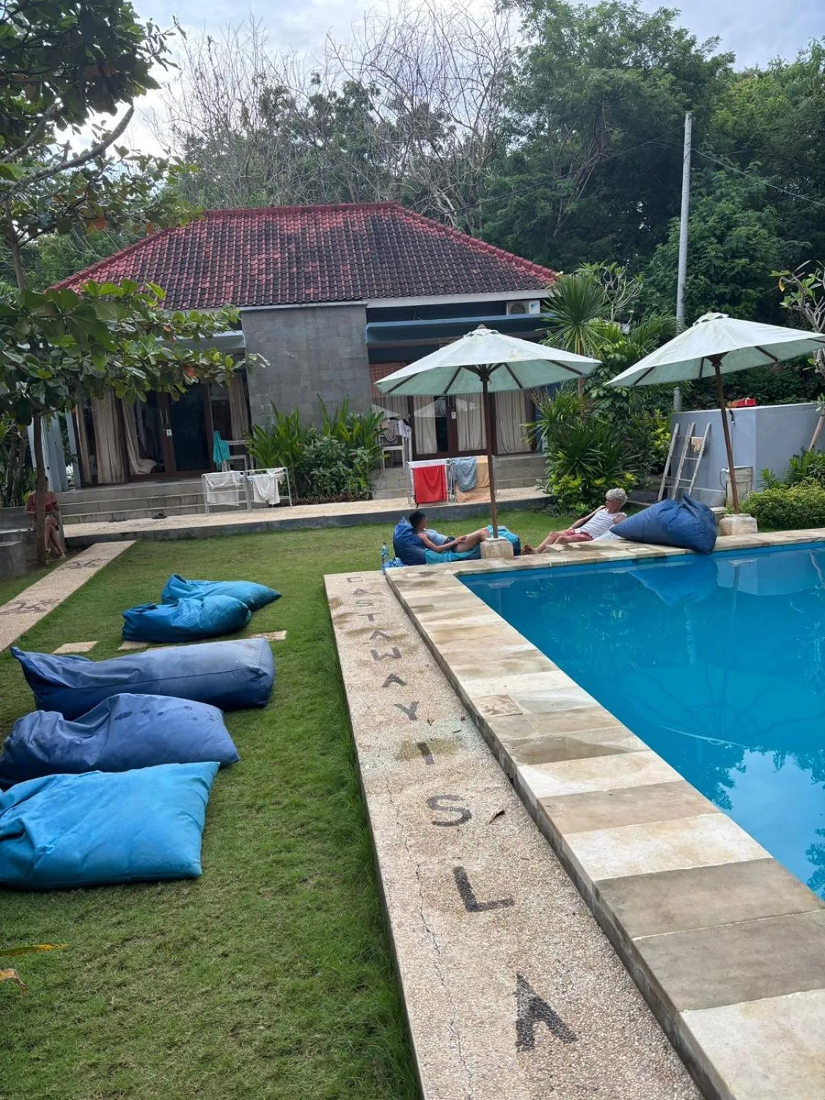 Garden in Castaway Island Hostel