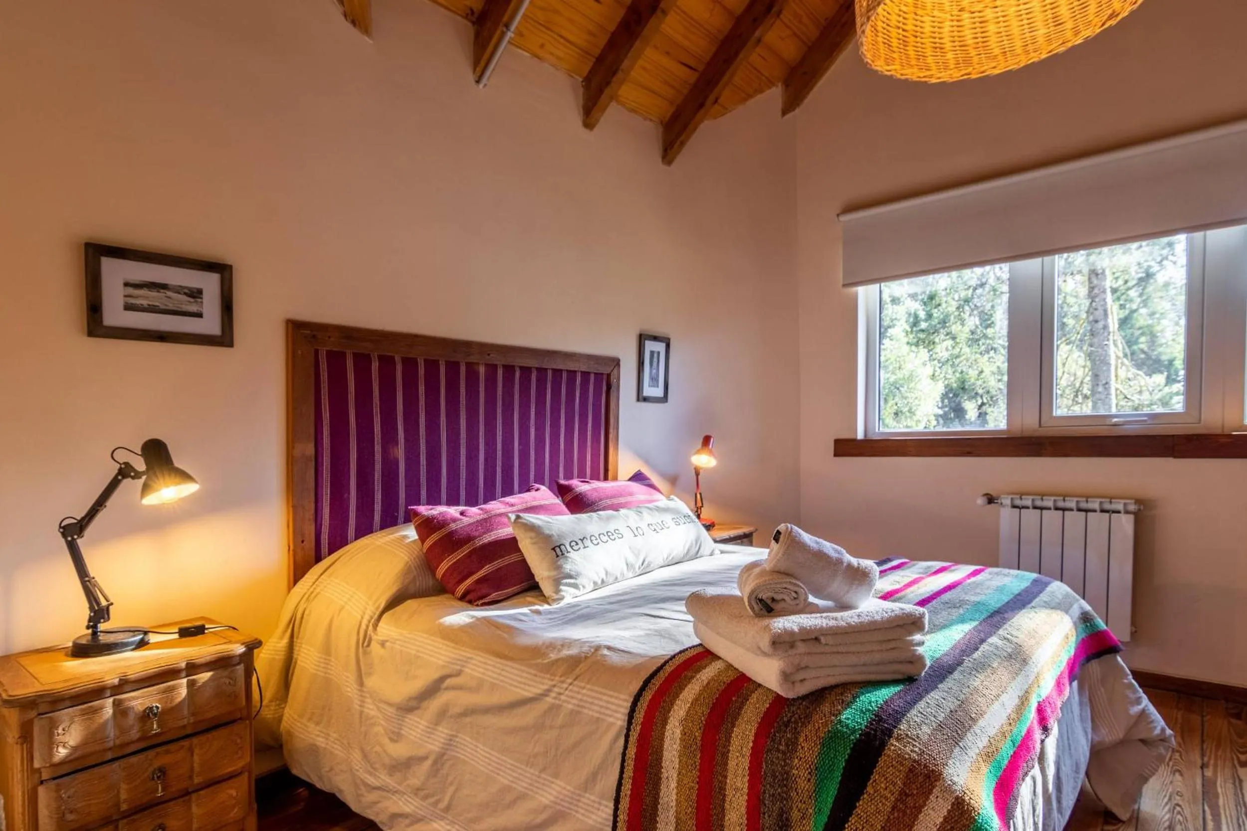 Bed in Hostería Bajo Cero