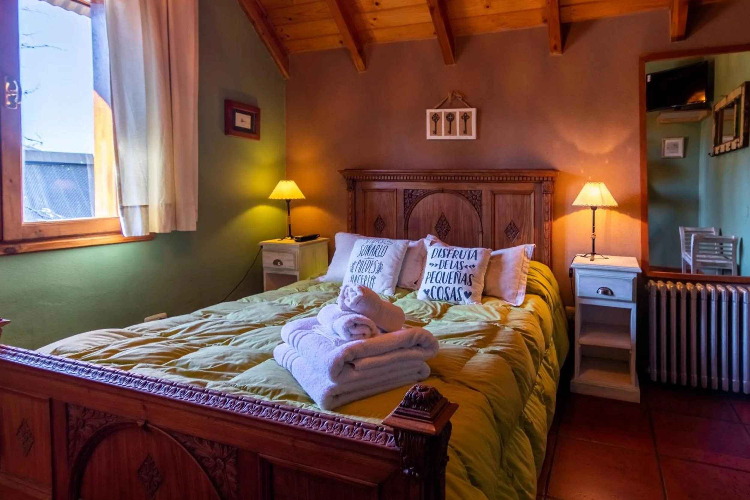 Bed in Hostería Bajo Cero
