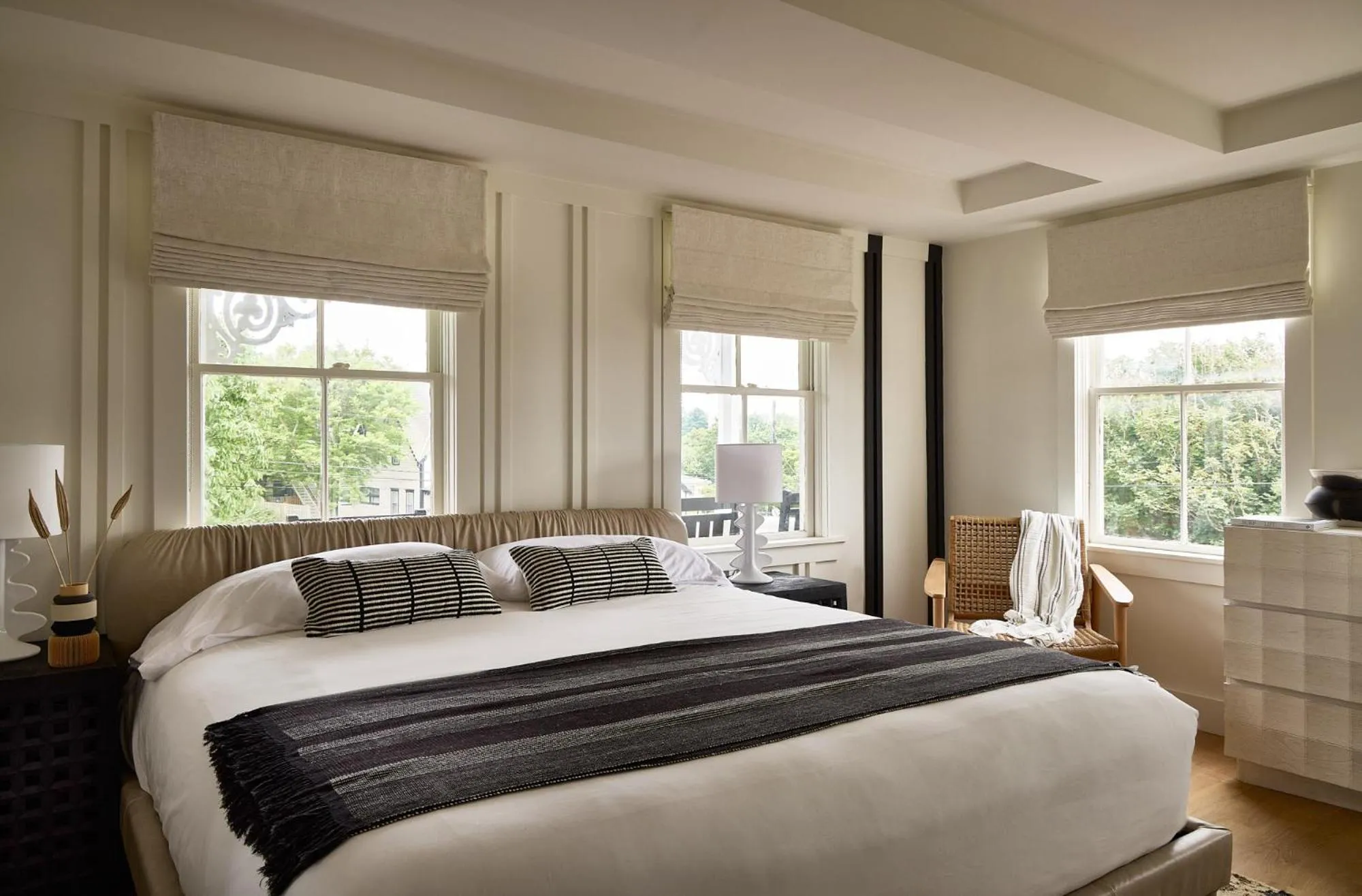 Bed in Block Island Beach House