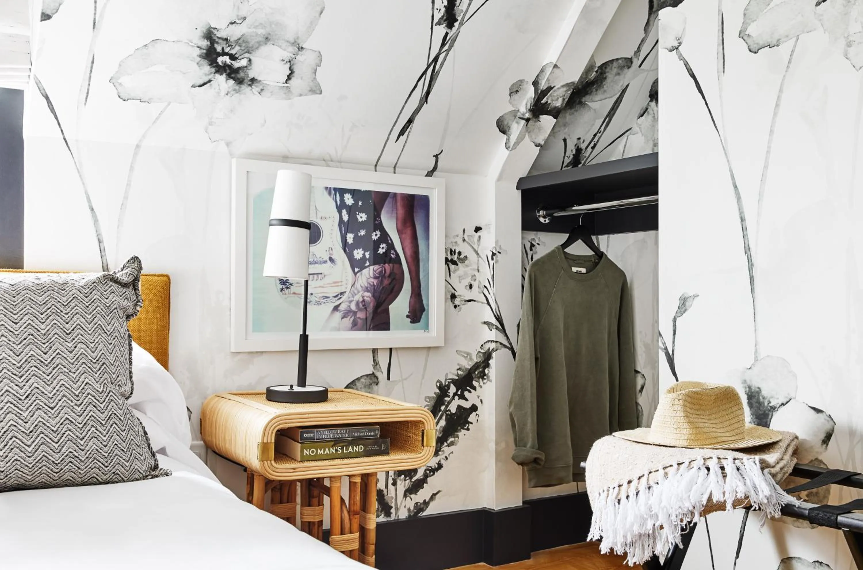 Bedroom, Bed in Block Island Beach House