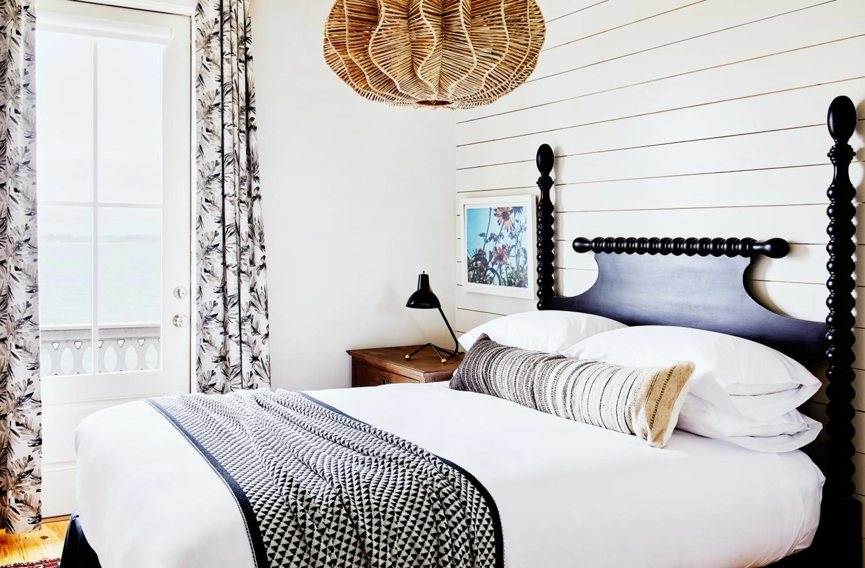 Bed in Block Island Beach House