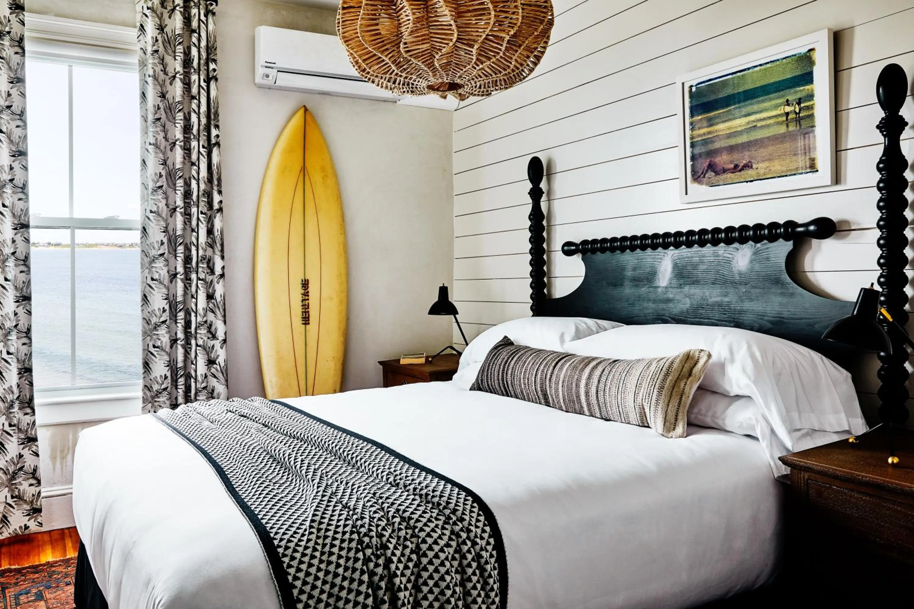 Bedroom, Bed in Block Island Beach House