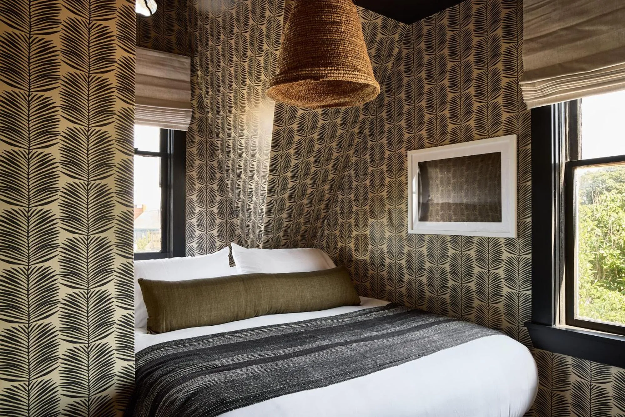 Bed in Block Island Beach House