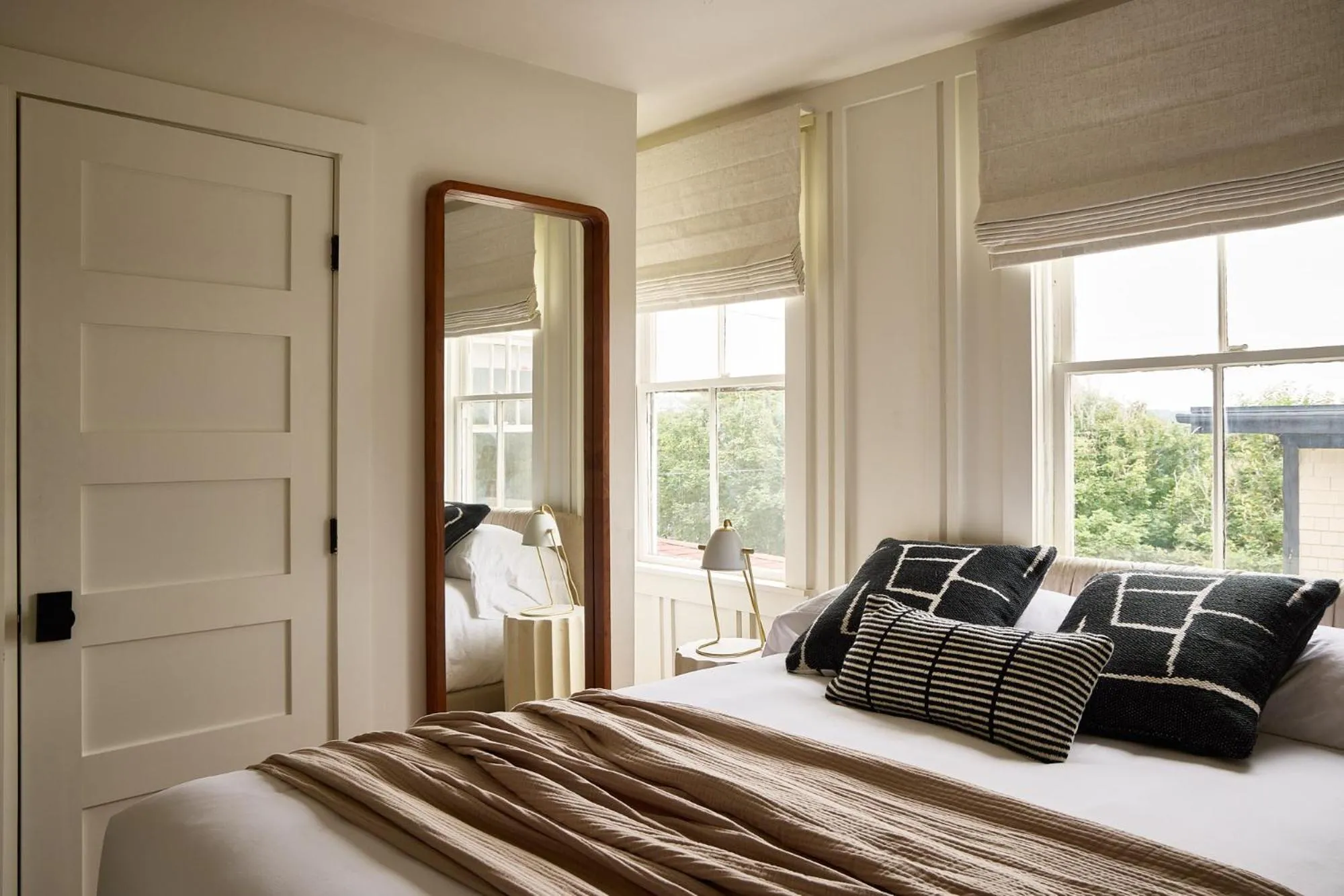 Bed in Block Island Beach House