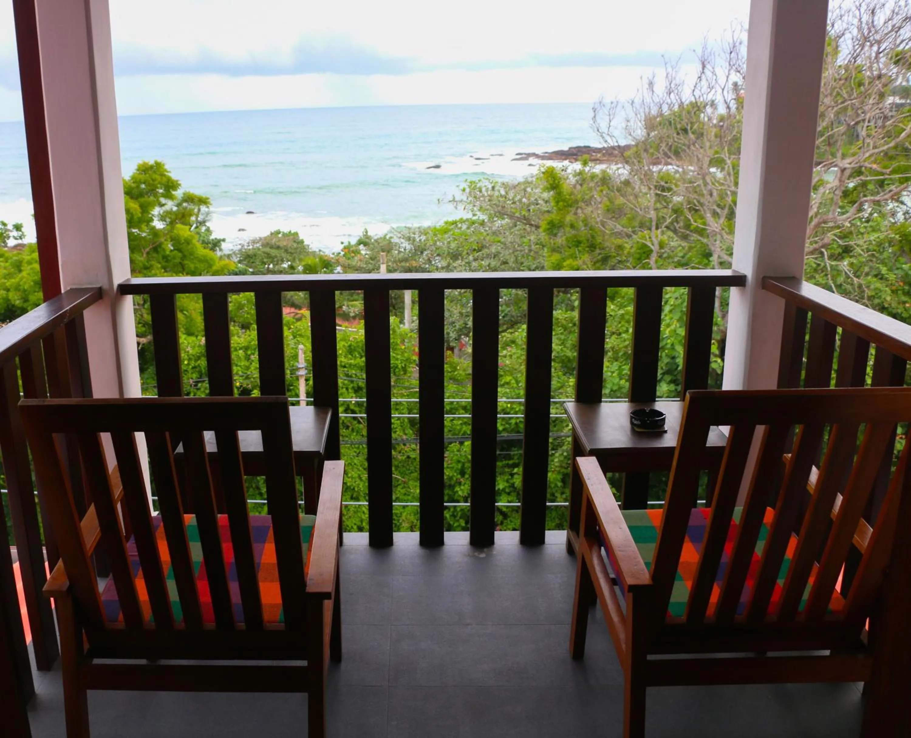 Balcony/Terrace in Seafood Restaurant and Motel