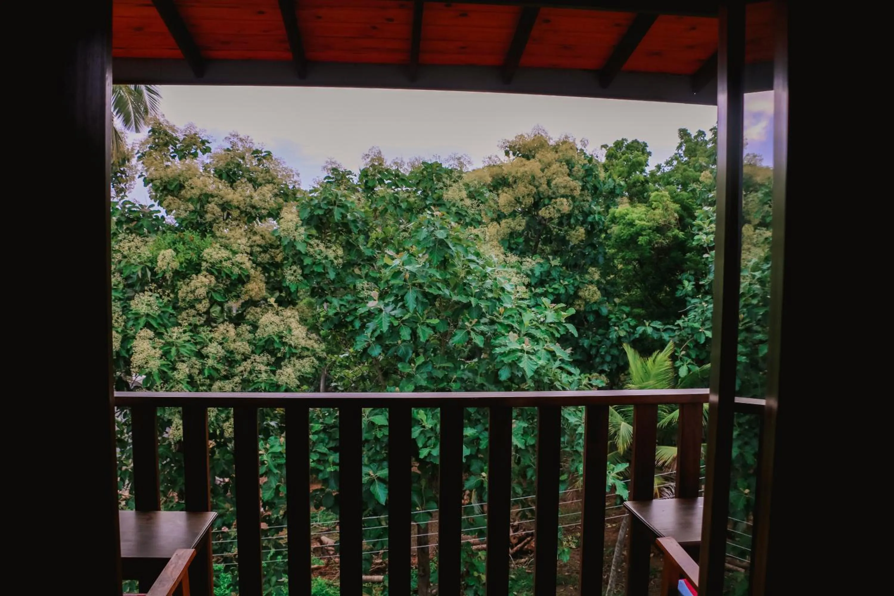 Balcony/Terrace in Seafood Restaurant and Motel