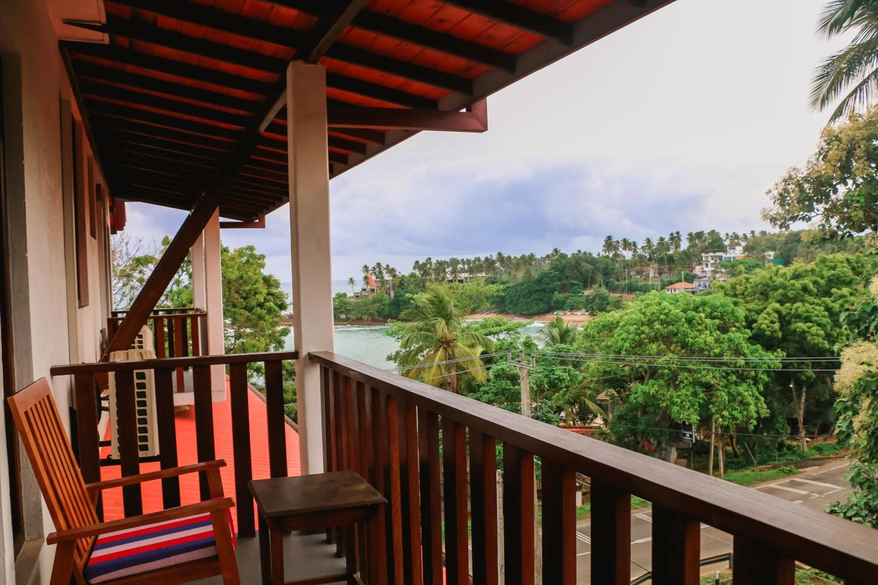 Balcony/Terrace in Seafood Restaurant and Motel