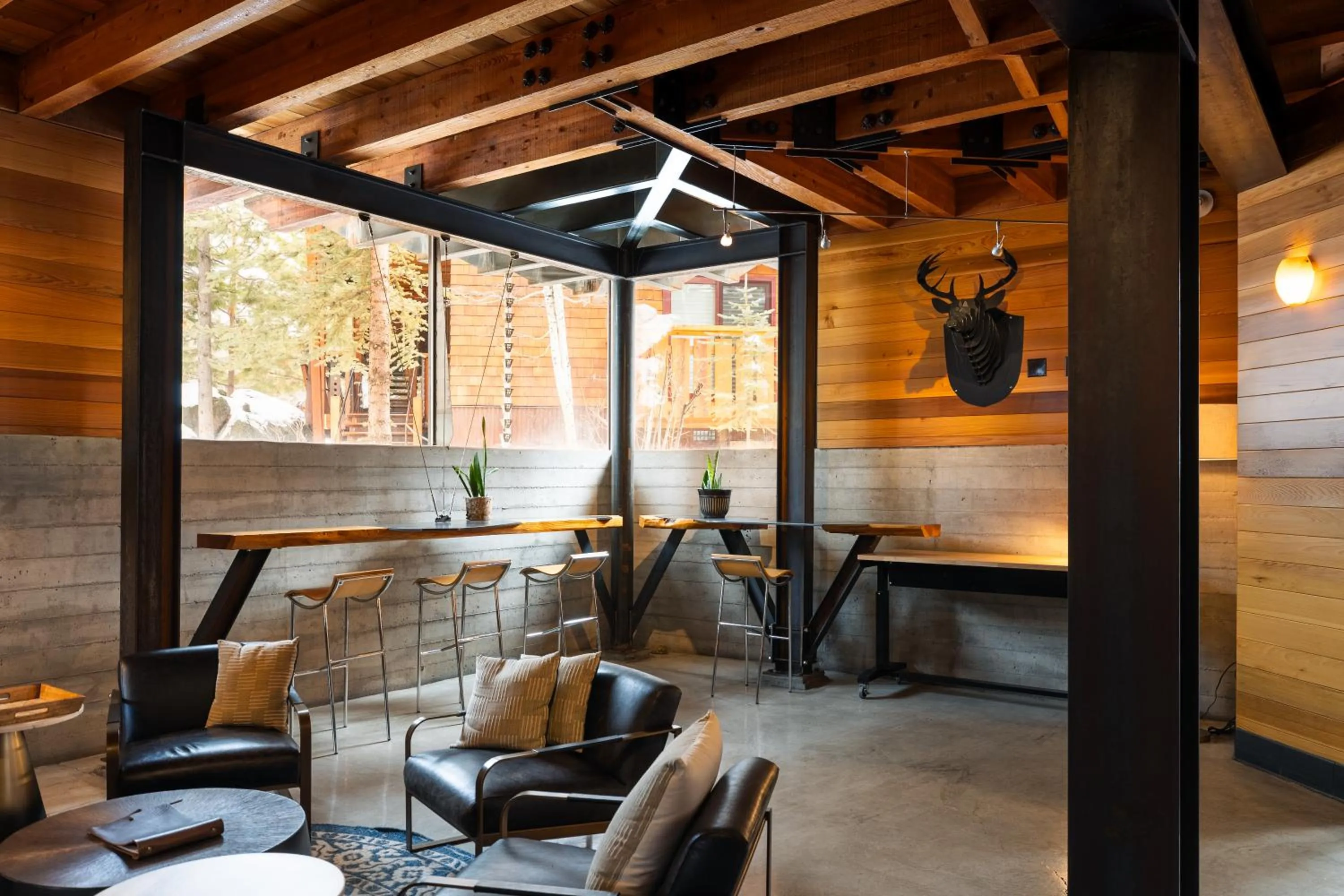 Seating area in Gravity Haus Truckee-Tahoe