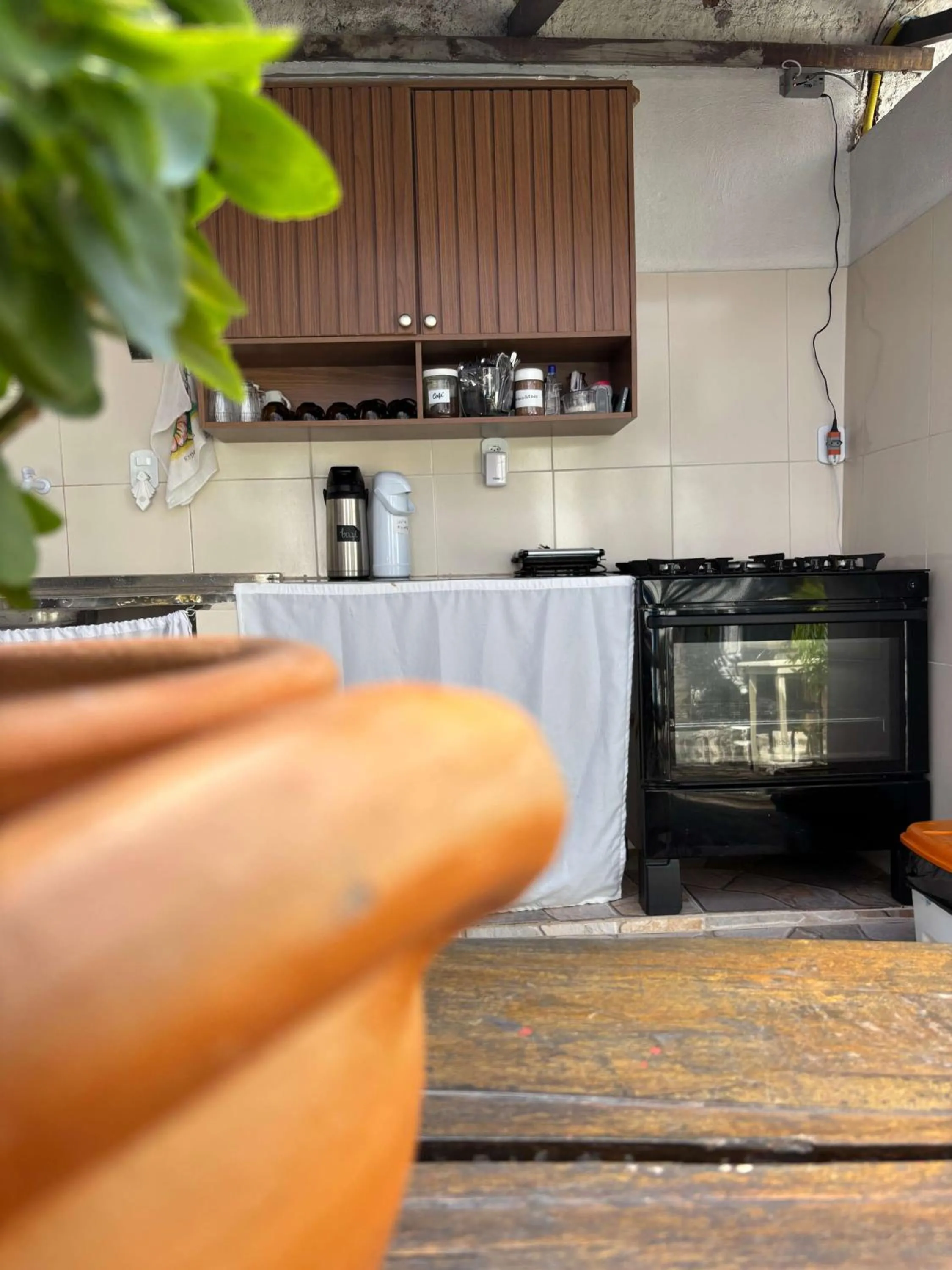 Kitchen or kitchenette in Pousada Lá na Magia