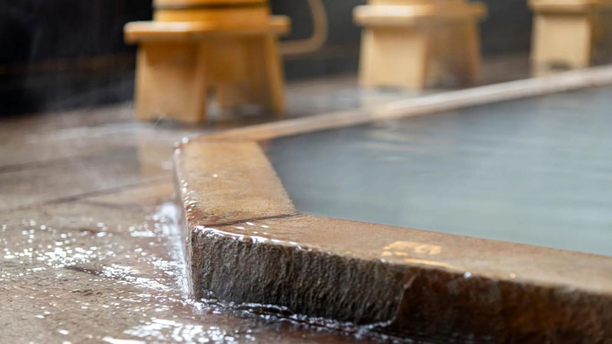 Hot Spring Bath in Unzen Iwaki Ryokan