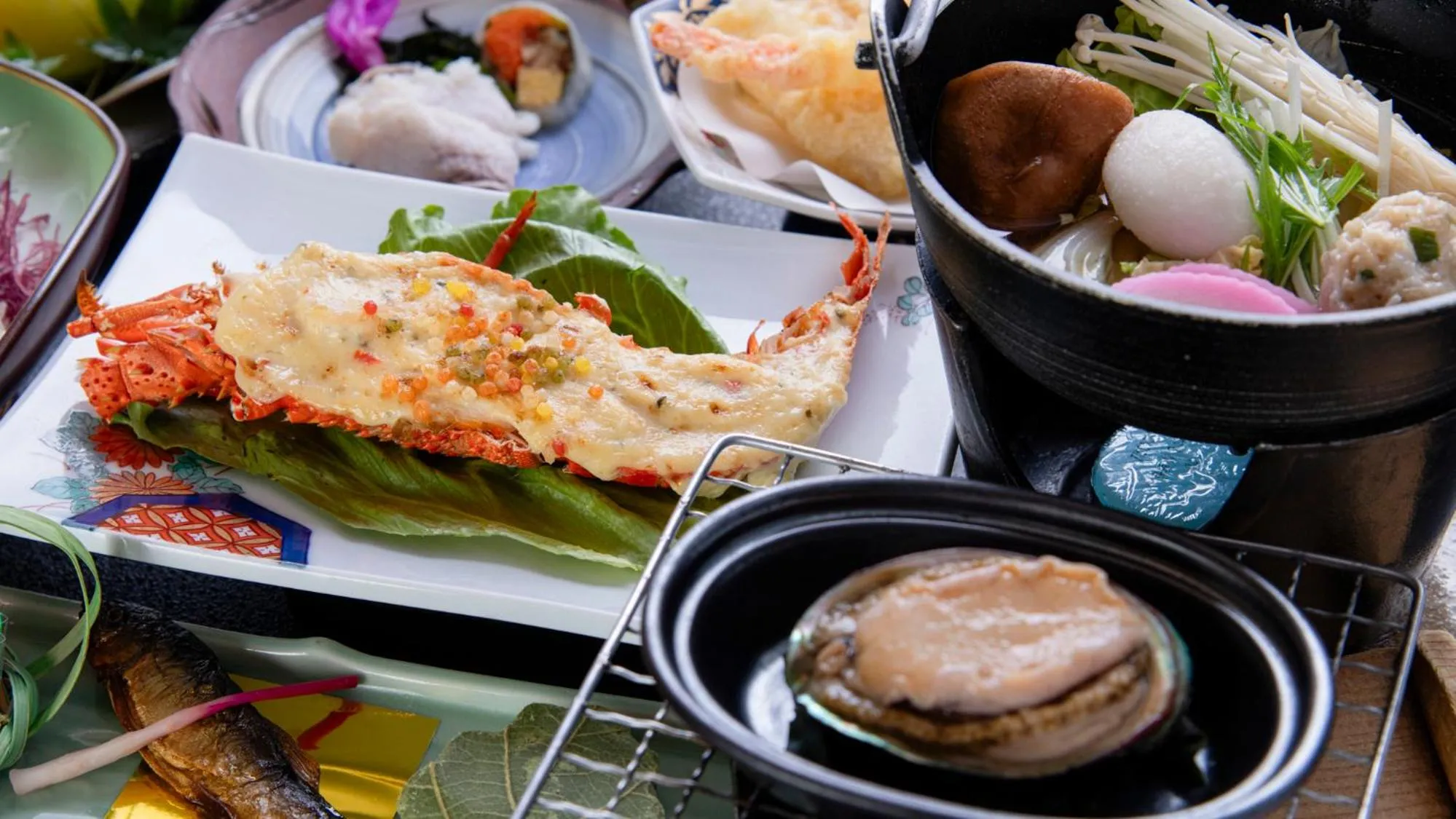 Dinner in Unzen Iwaki Ryokan