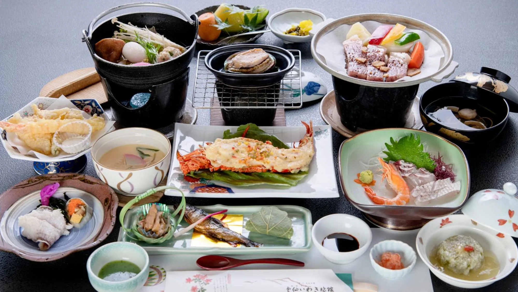 Dinner in Unzen Iwaki Ryokan