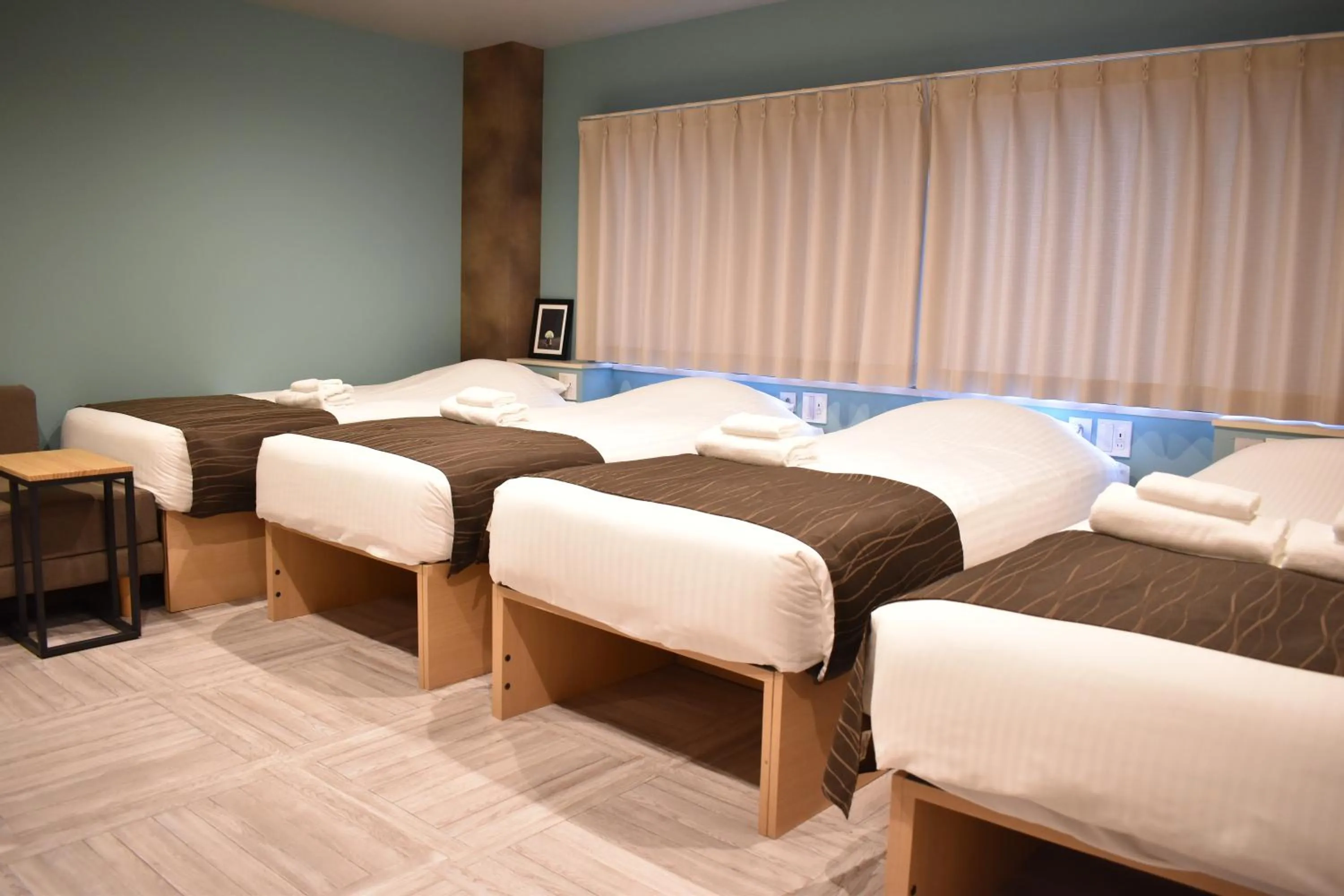 Photo of the whole room, Bed in Shinsaibashi House