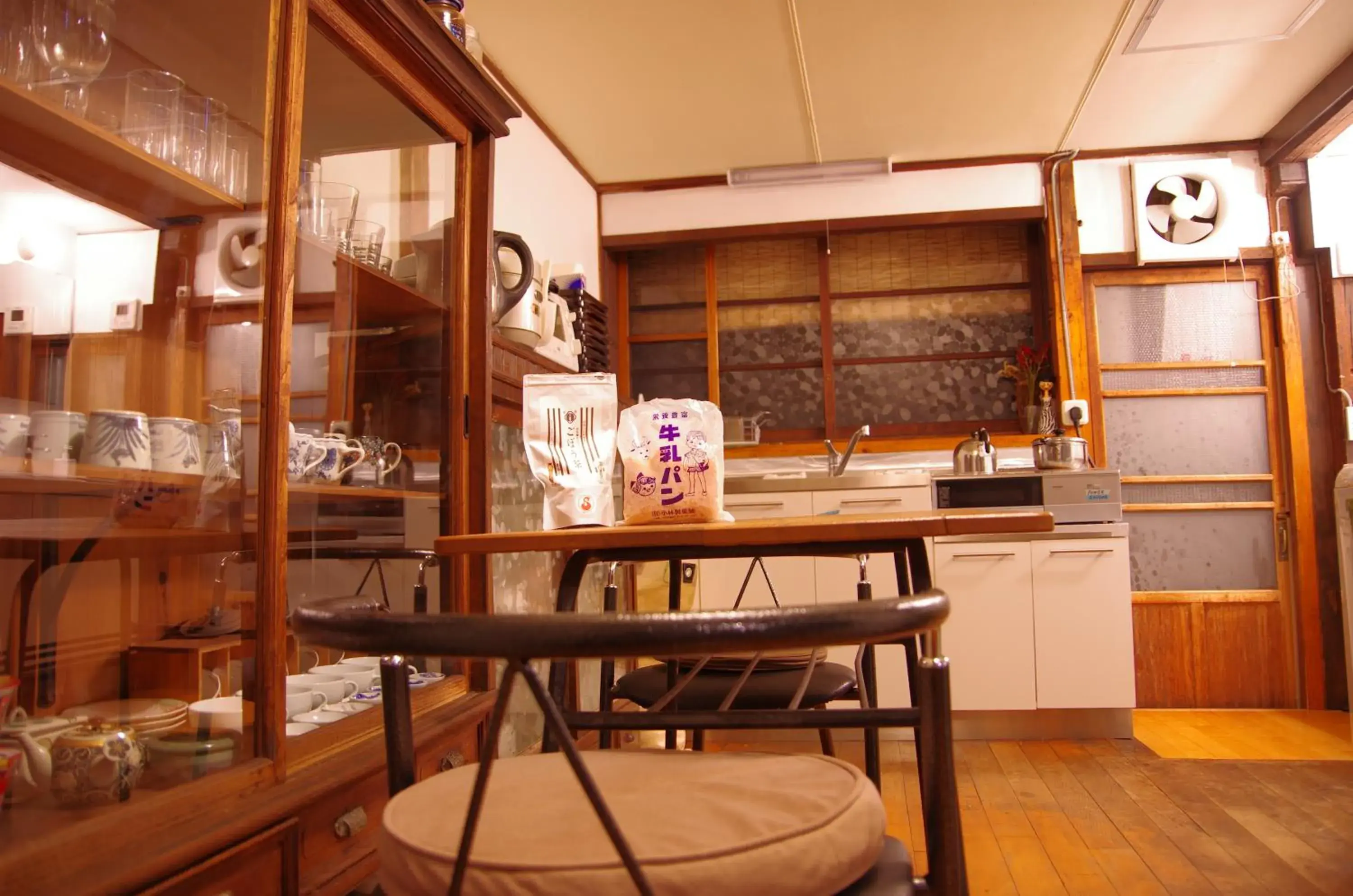 Kitchen or kitchenette, Dining Area in Guest House Kura