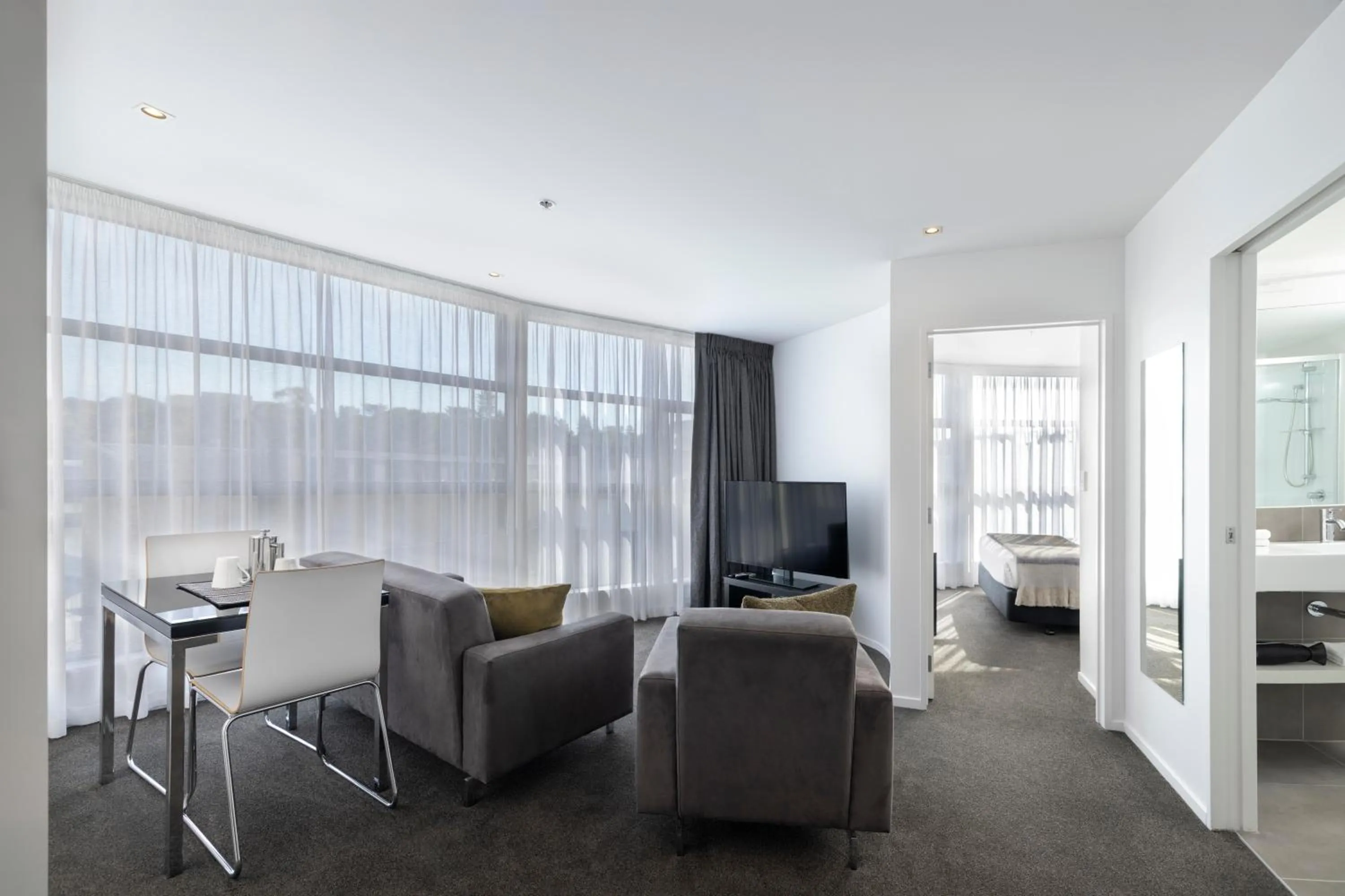 Living room in Quest Parnell Serviced Apartments