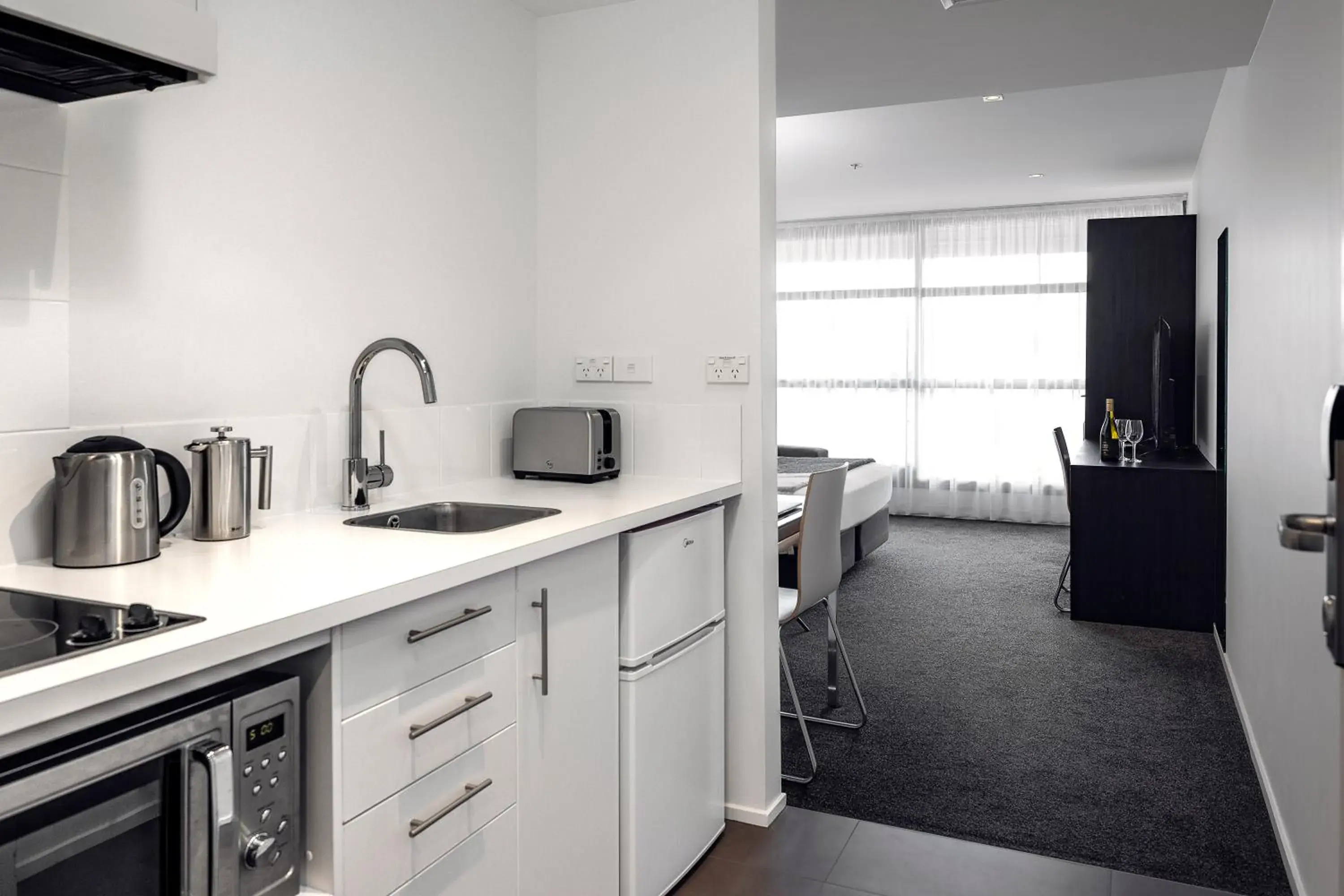 kitchen in Quest Parnell Serviced Apartments kitchen in Quest Parnell Serviced Apartments