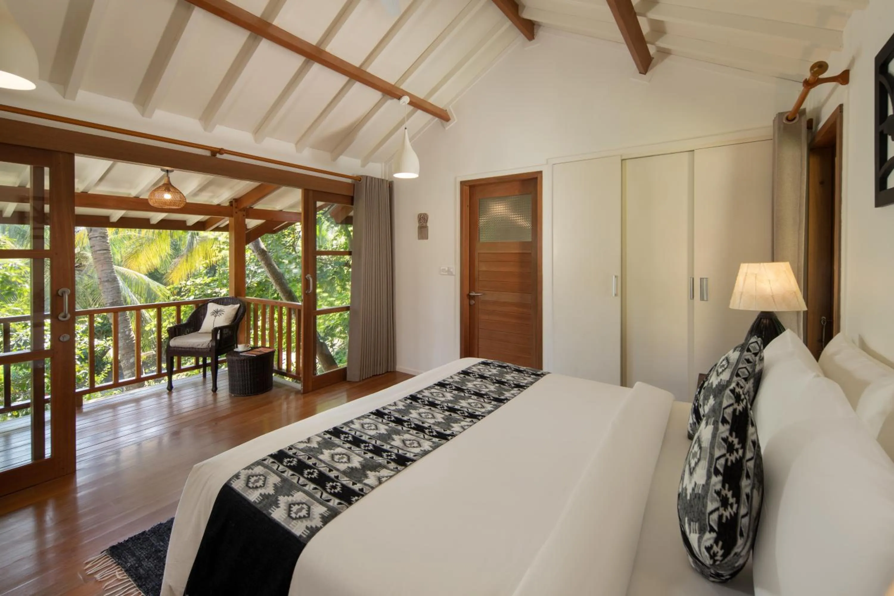 Bed in Sempiak Seaside Resort