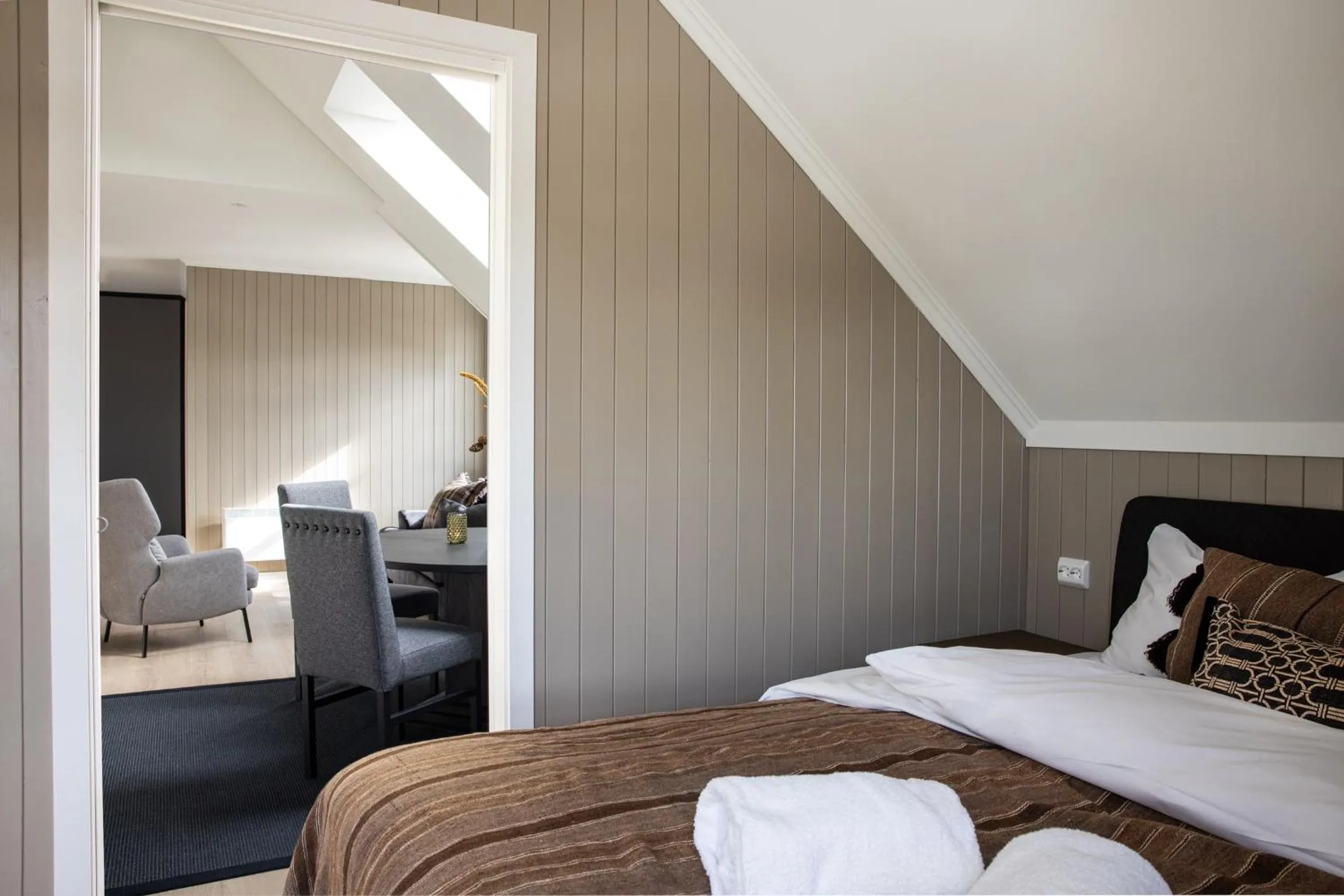 Bed in Solsiden Brygge Rorbuer